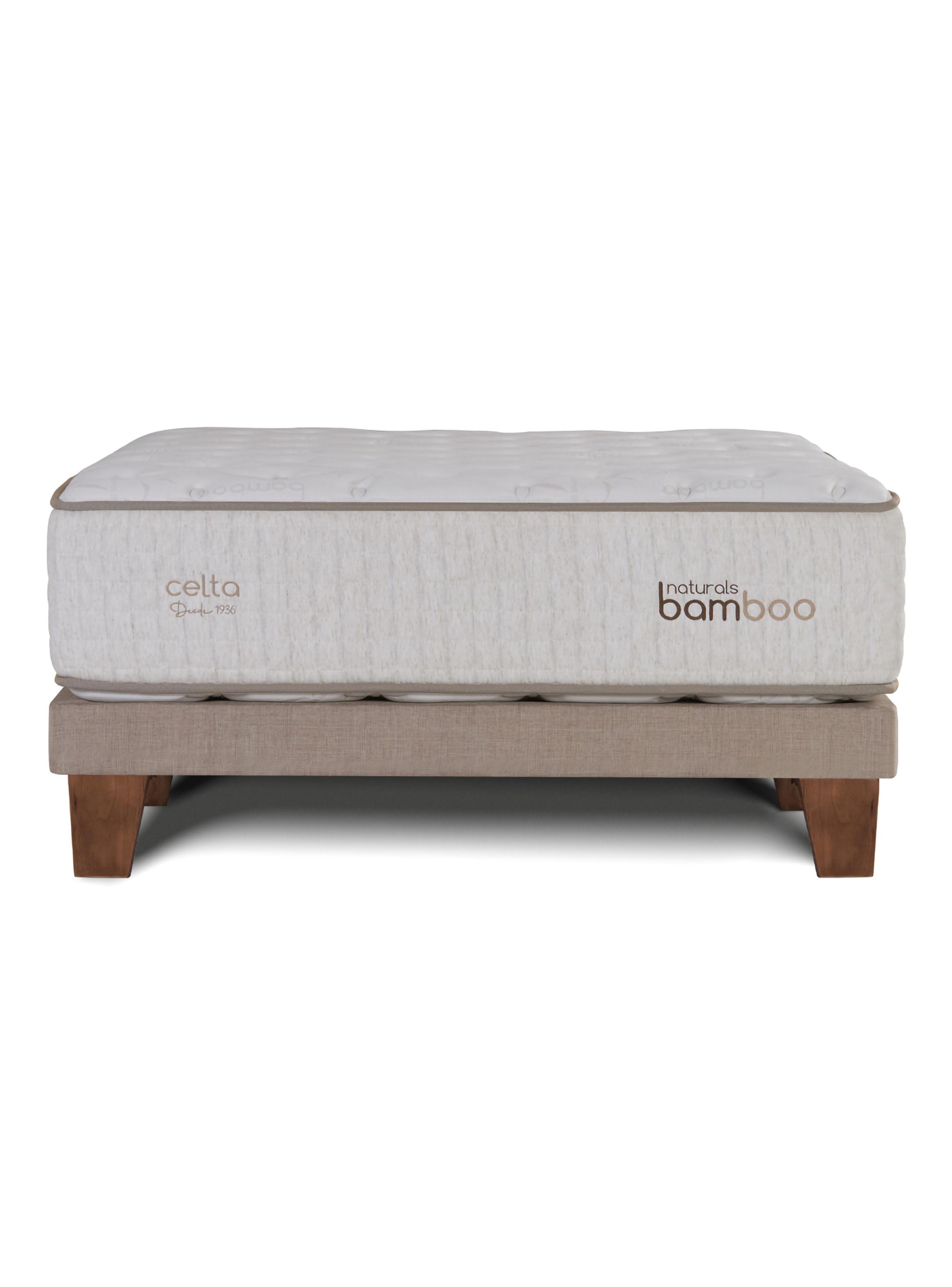 Cama Europea Naturals Bamboo 2 Plazas x 2 Metros-1
