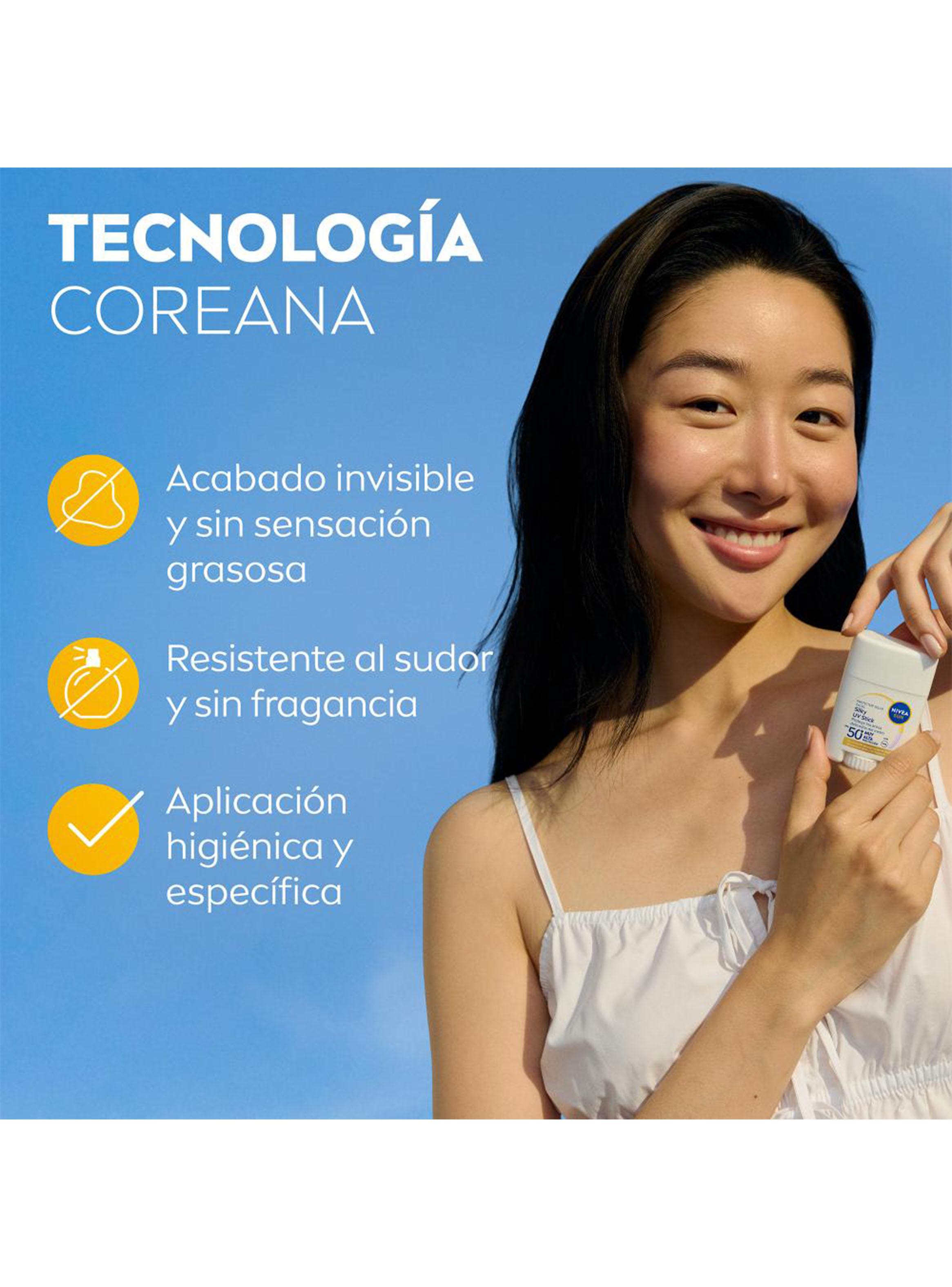 Protector Solar Facial Nivea Sun UV Stick Barra SPF50+ 15 g-3