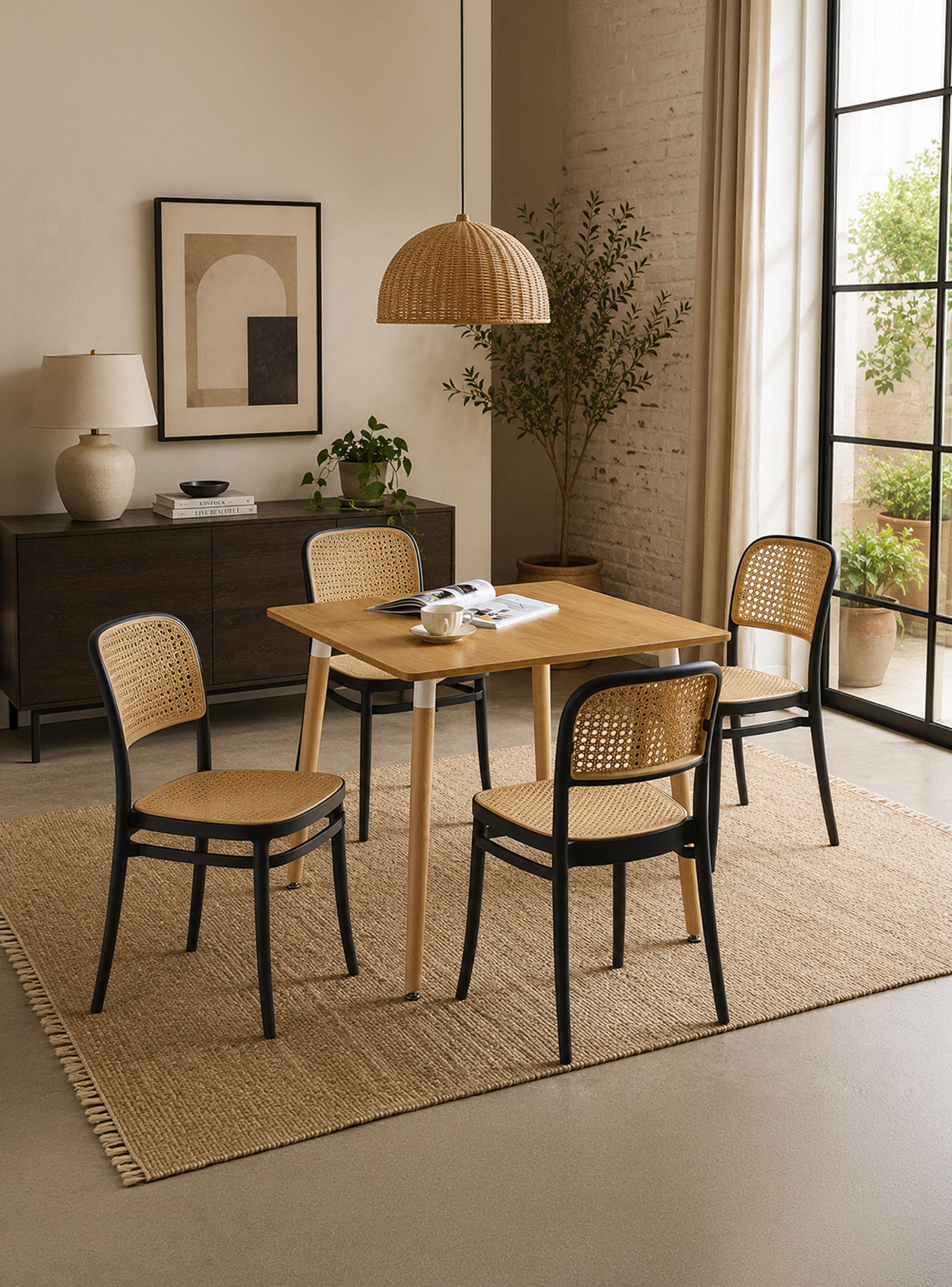 Comedor Praga Duna 4 Sillas Cafe-0