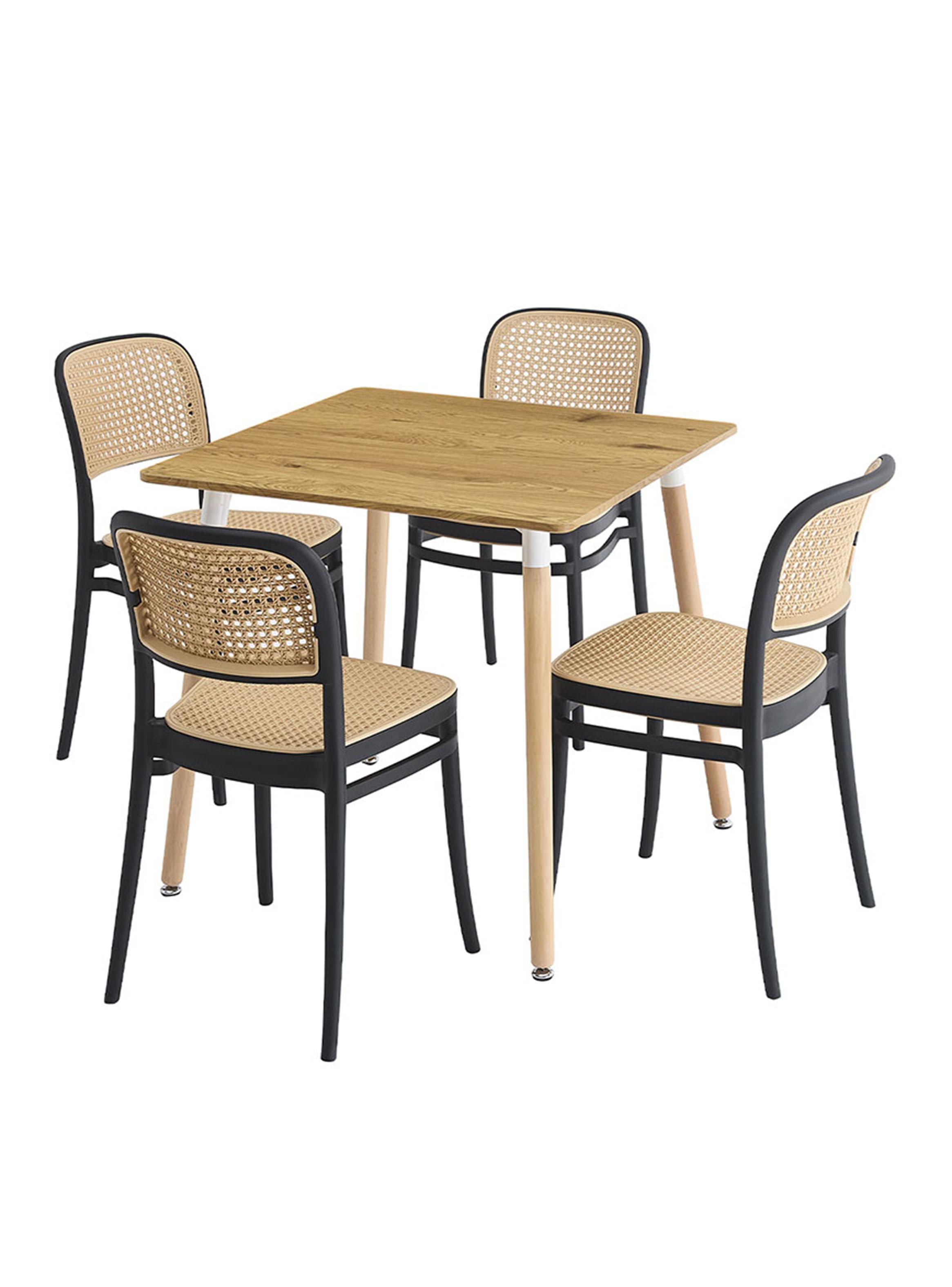 Comedor Praga Duna 4 Sillas Cafe-2
