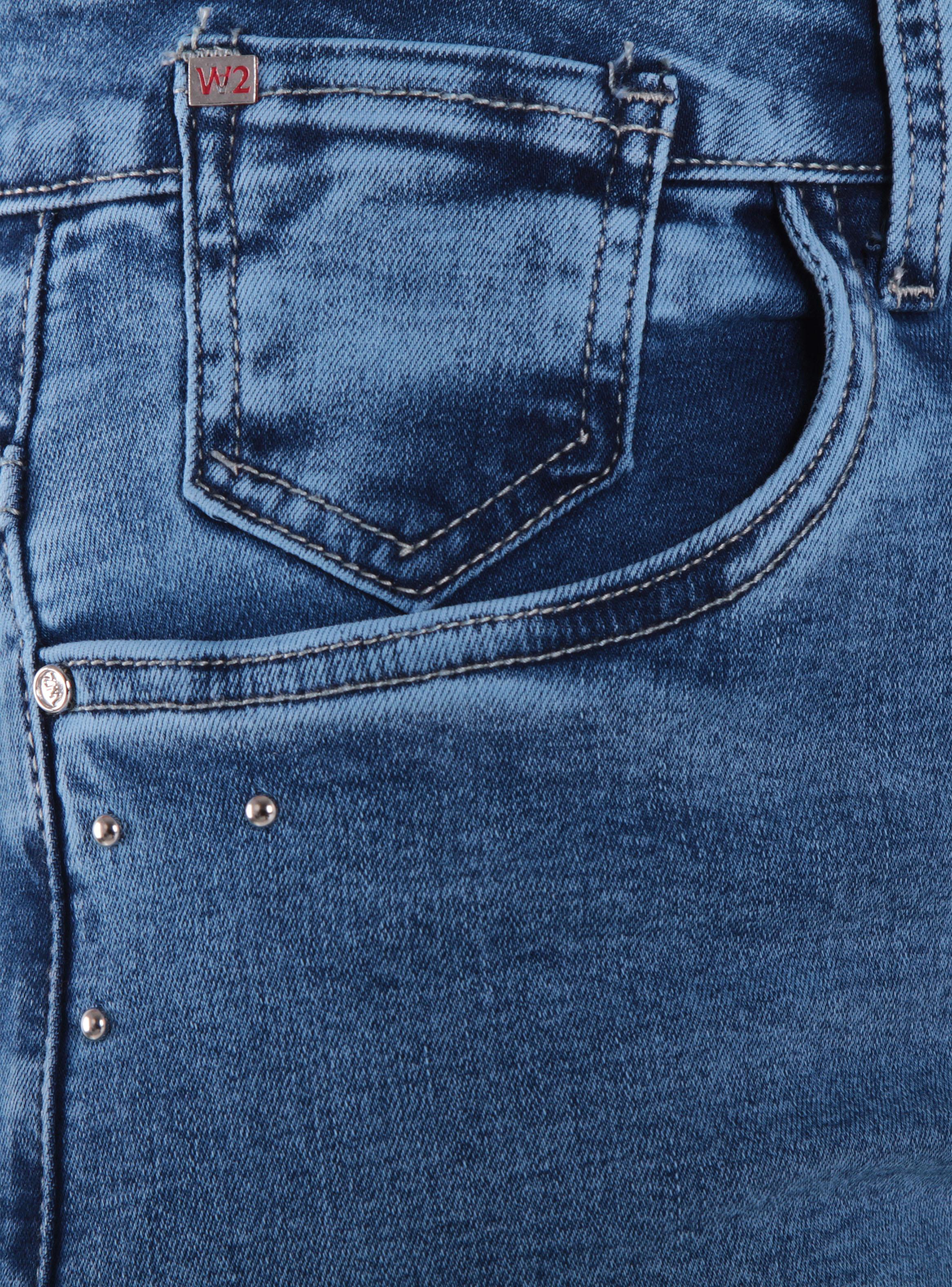 Jeans Wide Tiro Bajo Pretina Básica Katy 1 Botón-2