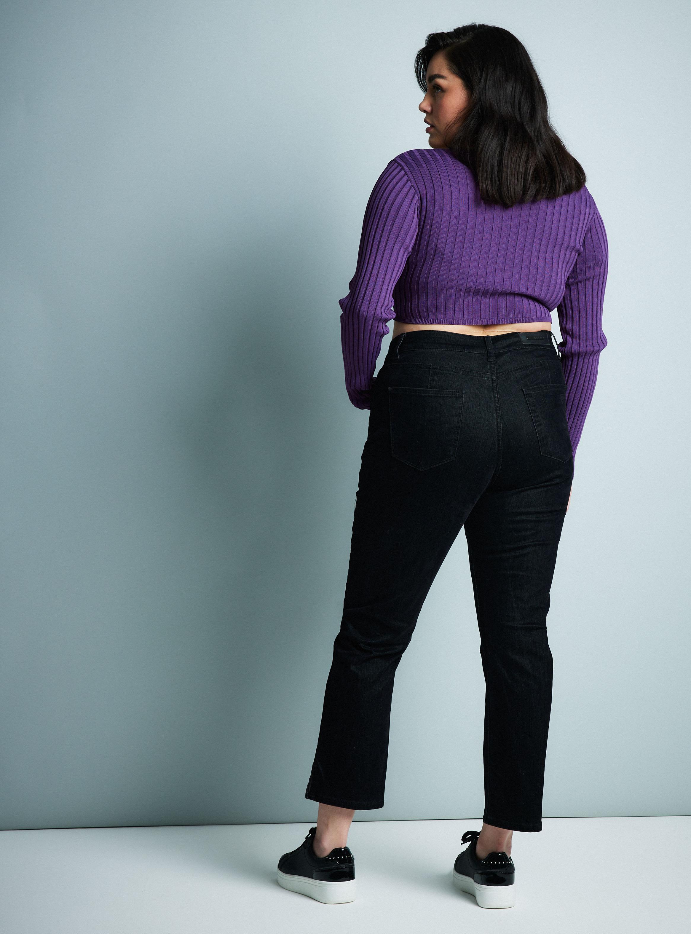 Jeans Superficie Terciopelo Negro-11