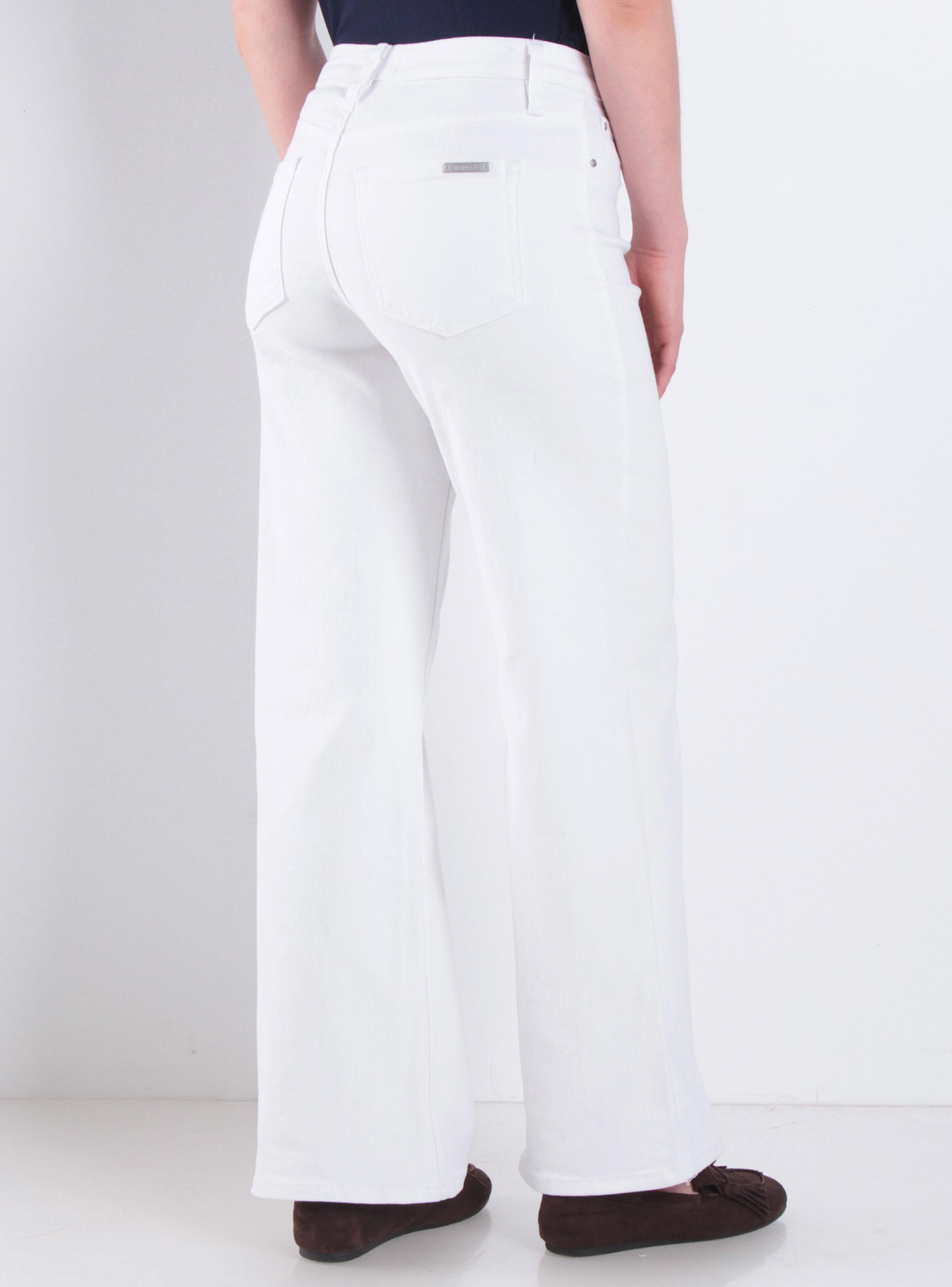 Jeans Wide Leg Tiro Alto Pretina Pk44-1