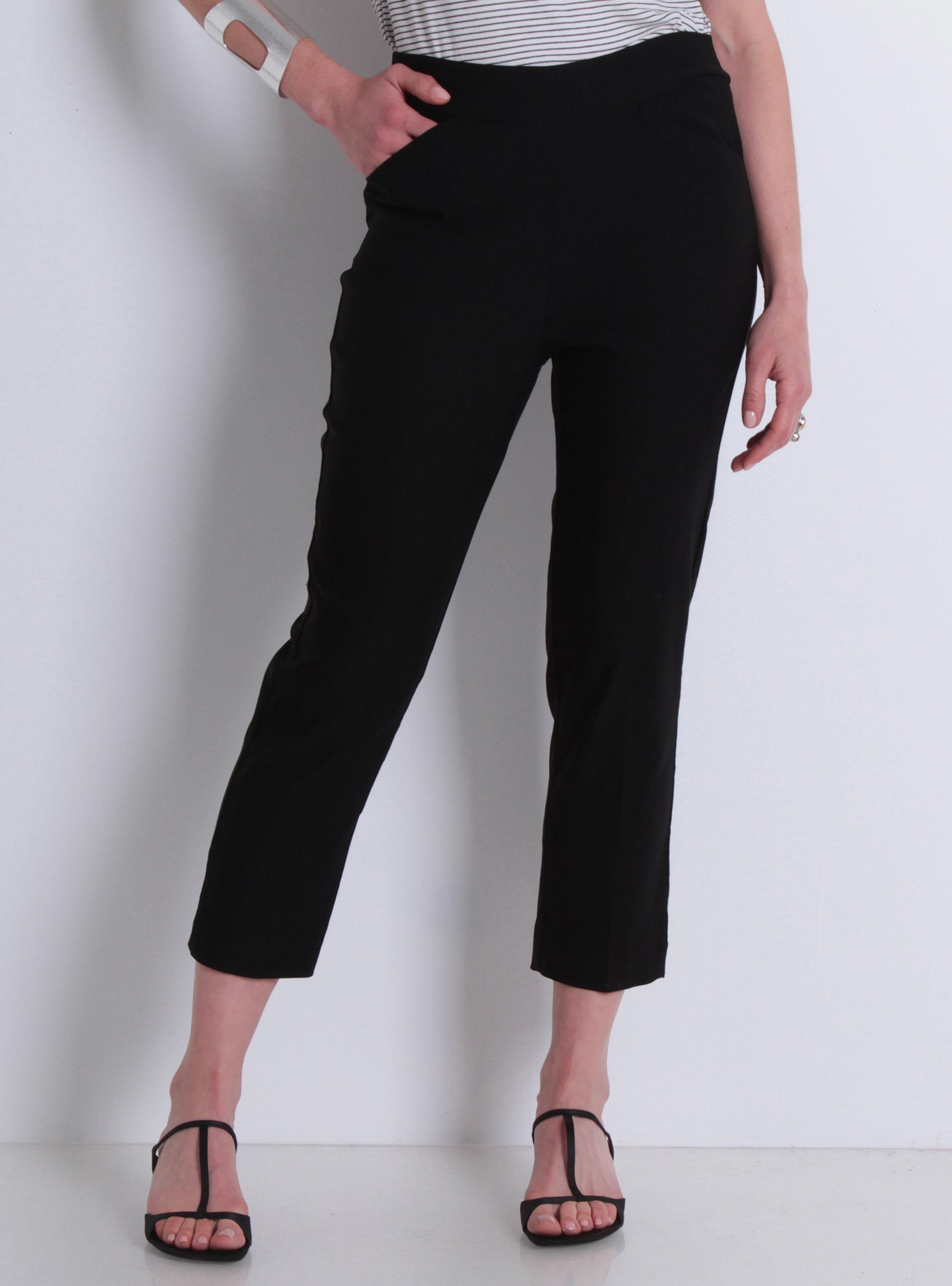Pantalón Crop Tiro Alto Pretina Media Elasticada 1582-0