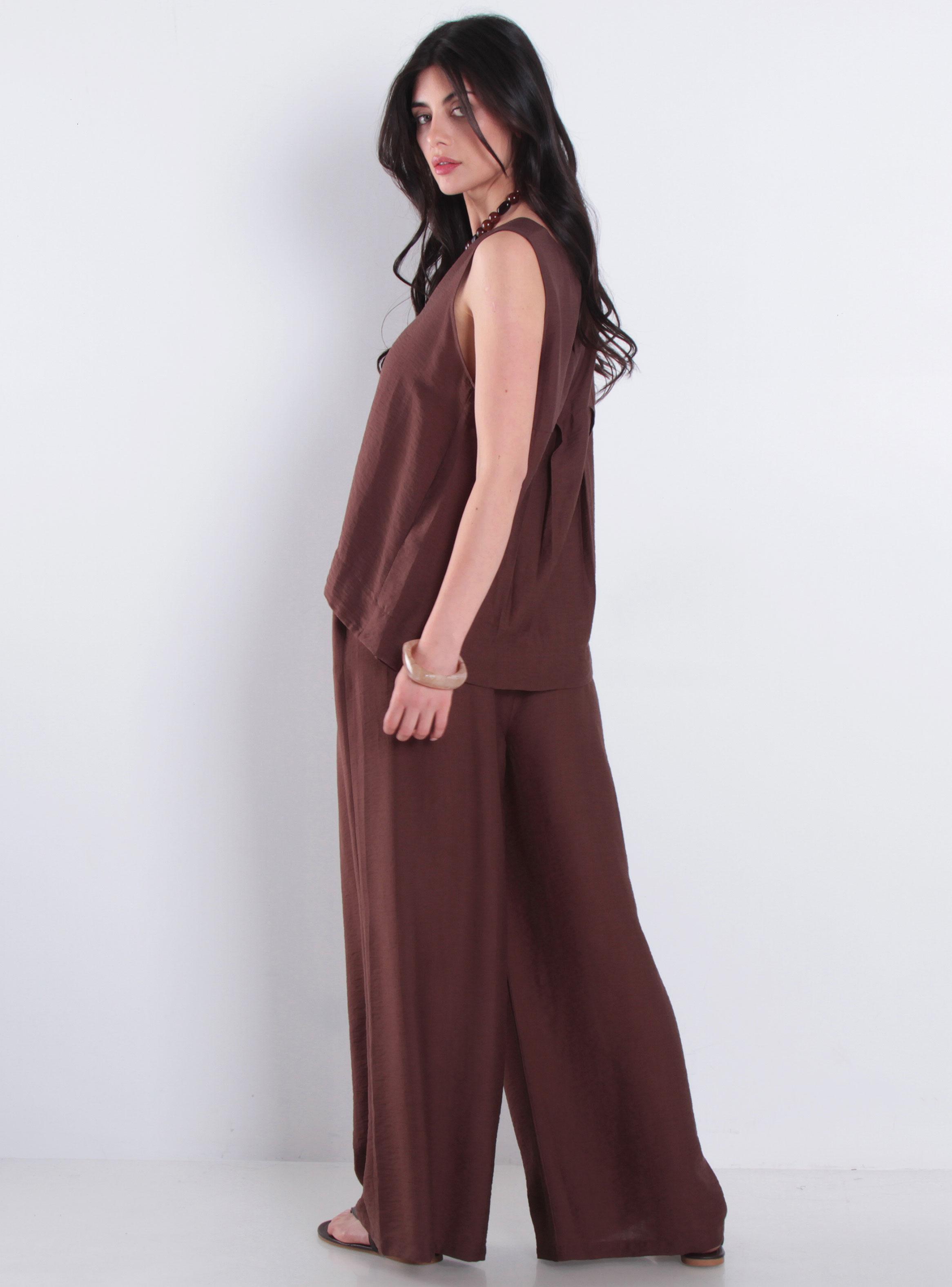 Blusa sin Manga con Escote Redondo-4