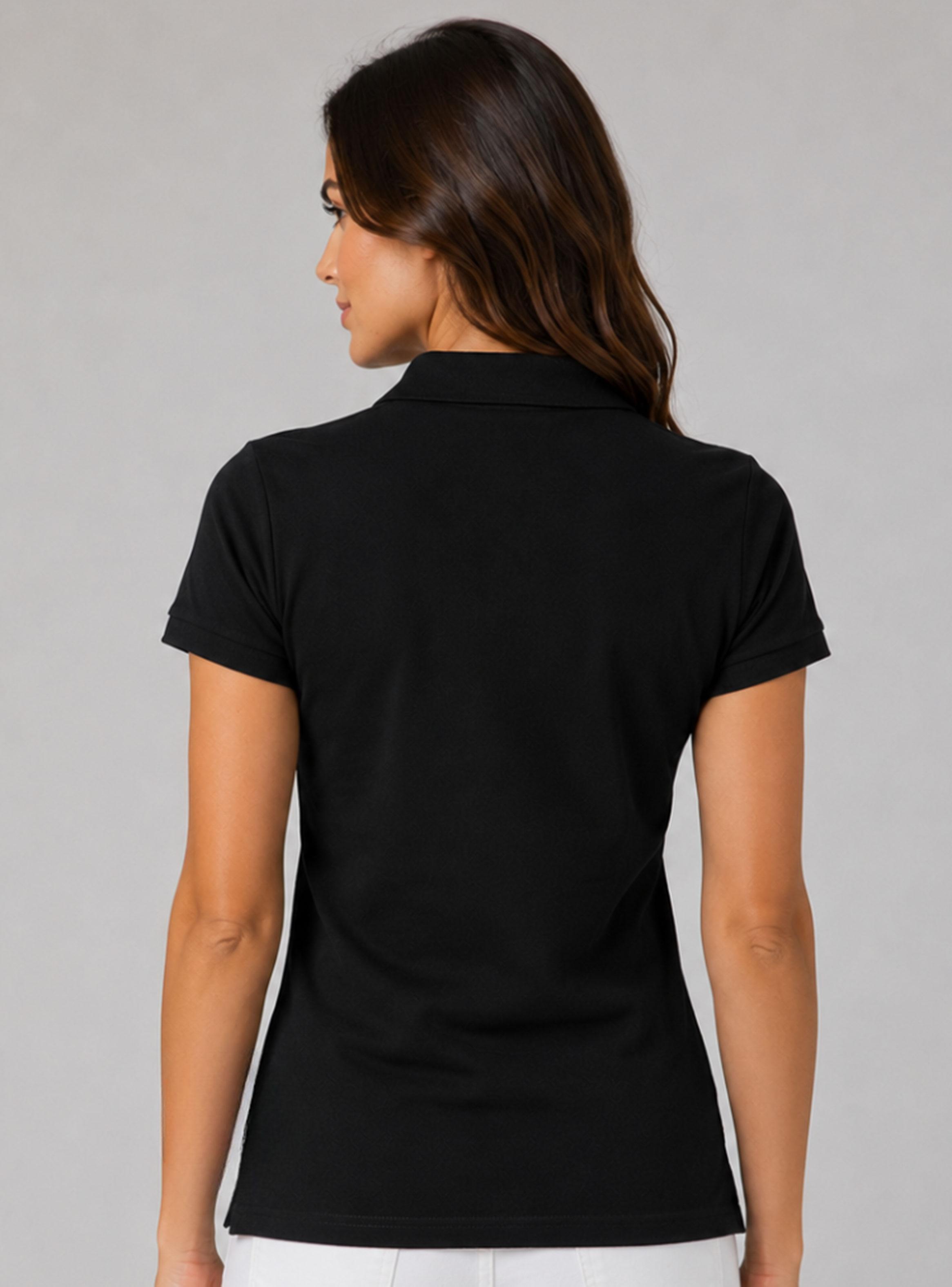 Polera Cuello V Manga Corta 1000-1