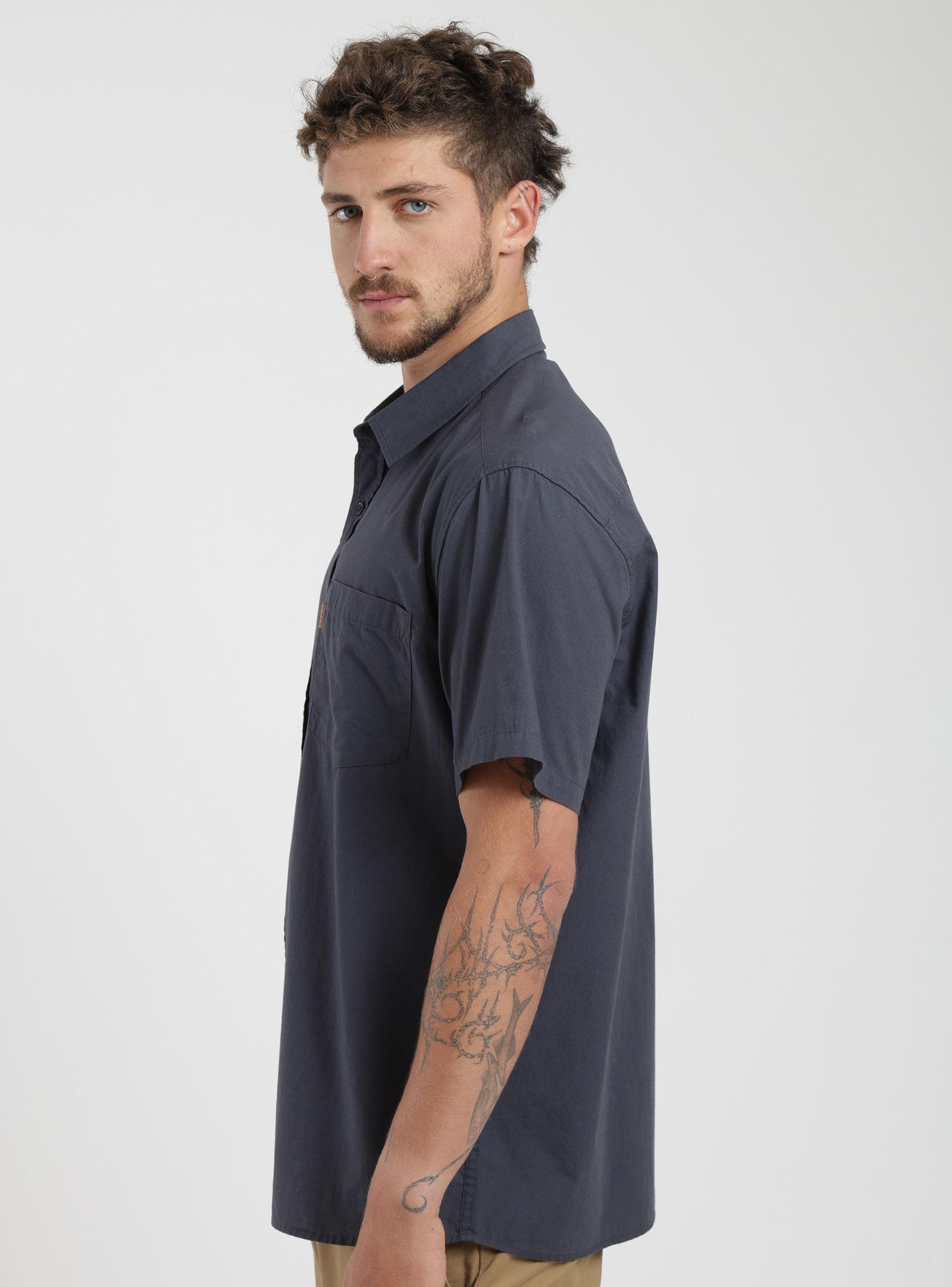 Camisa Manga Corta Algodón Bolsillo-2