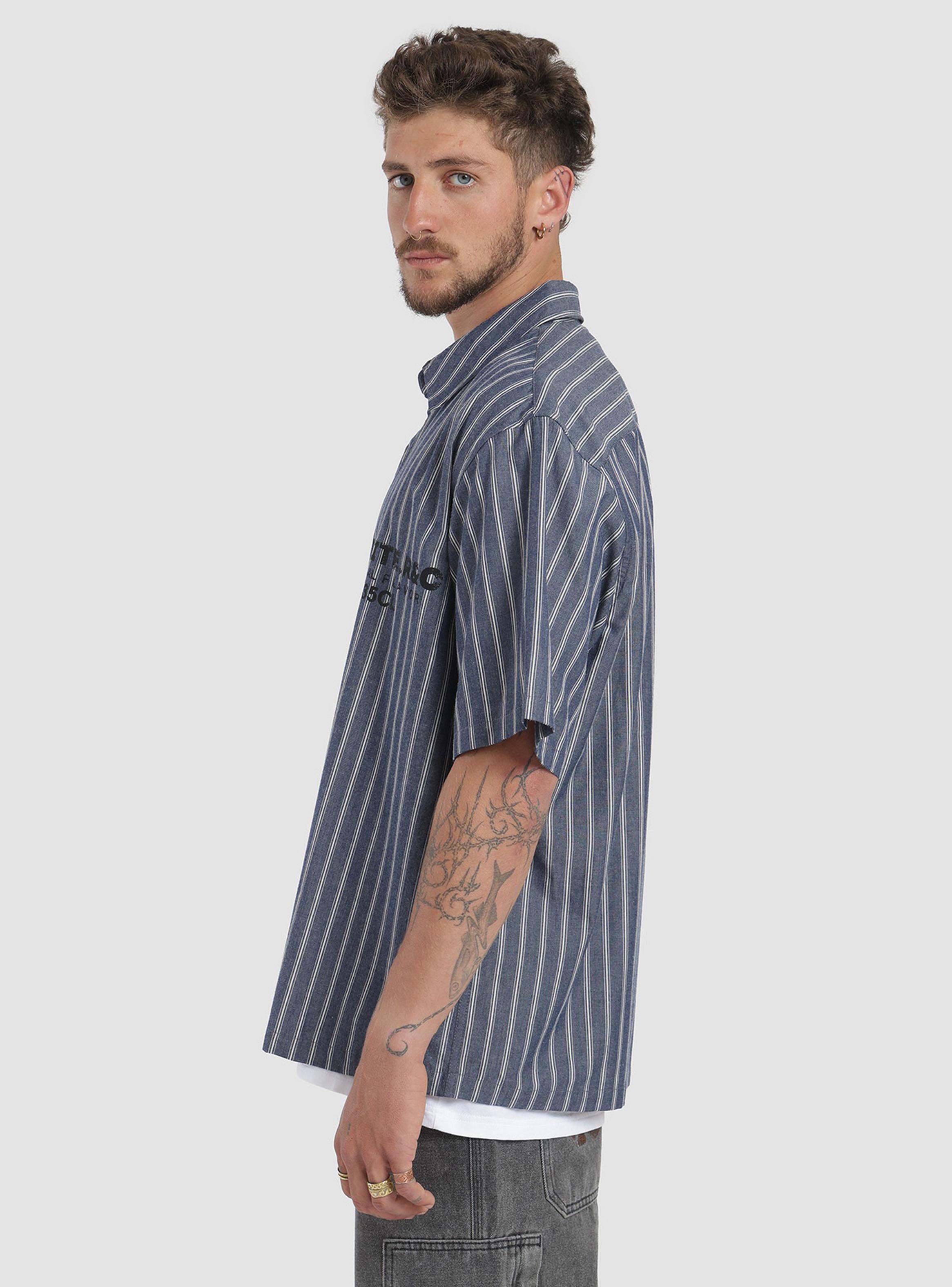 Camisa Líneas Manga Corta-2