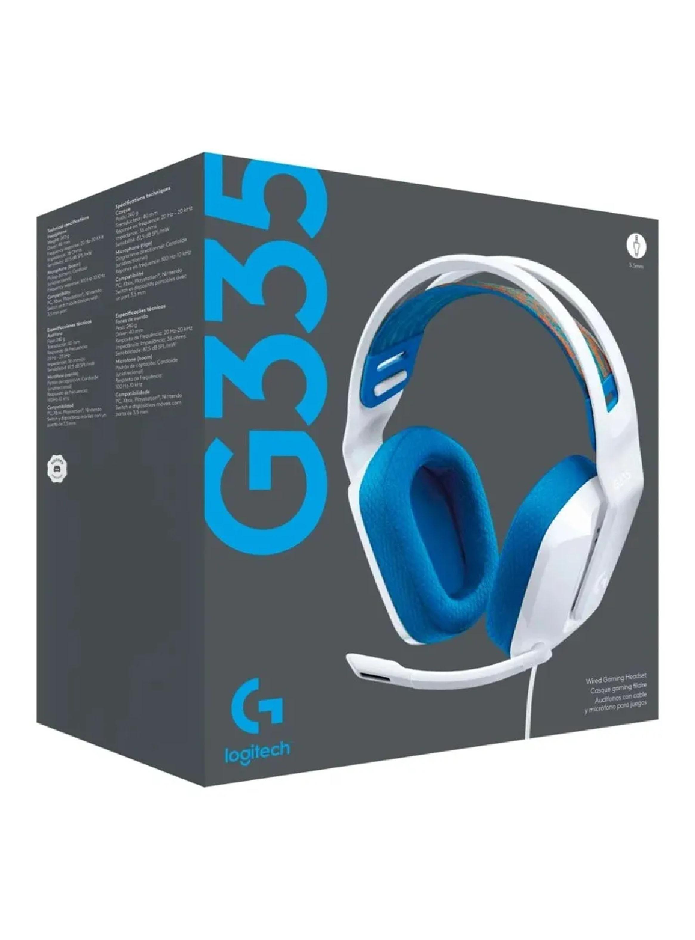 Audifonos Gamers G335 Blanco-2