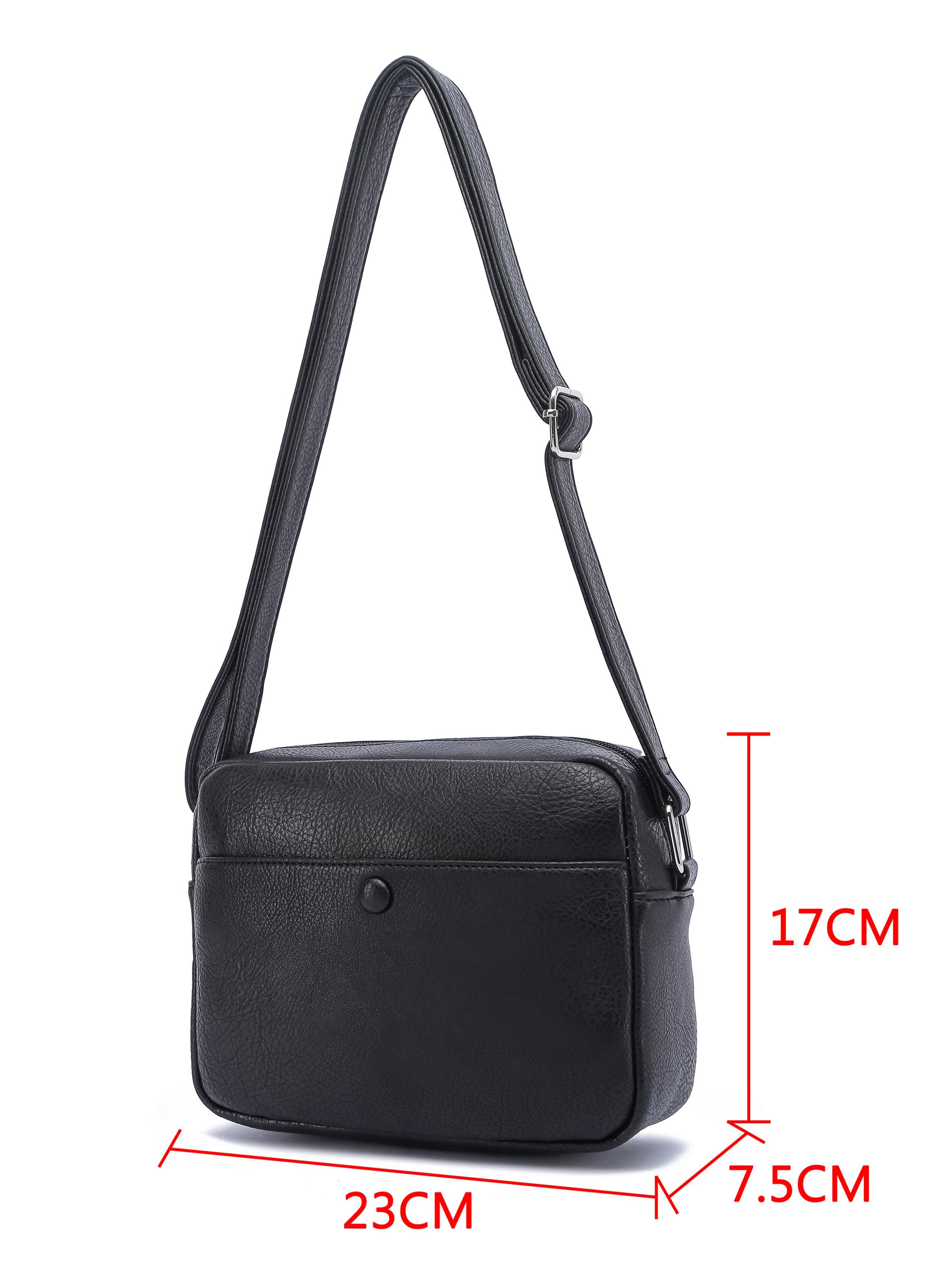 Bandolera Minimalista Gazania Negro-1