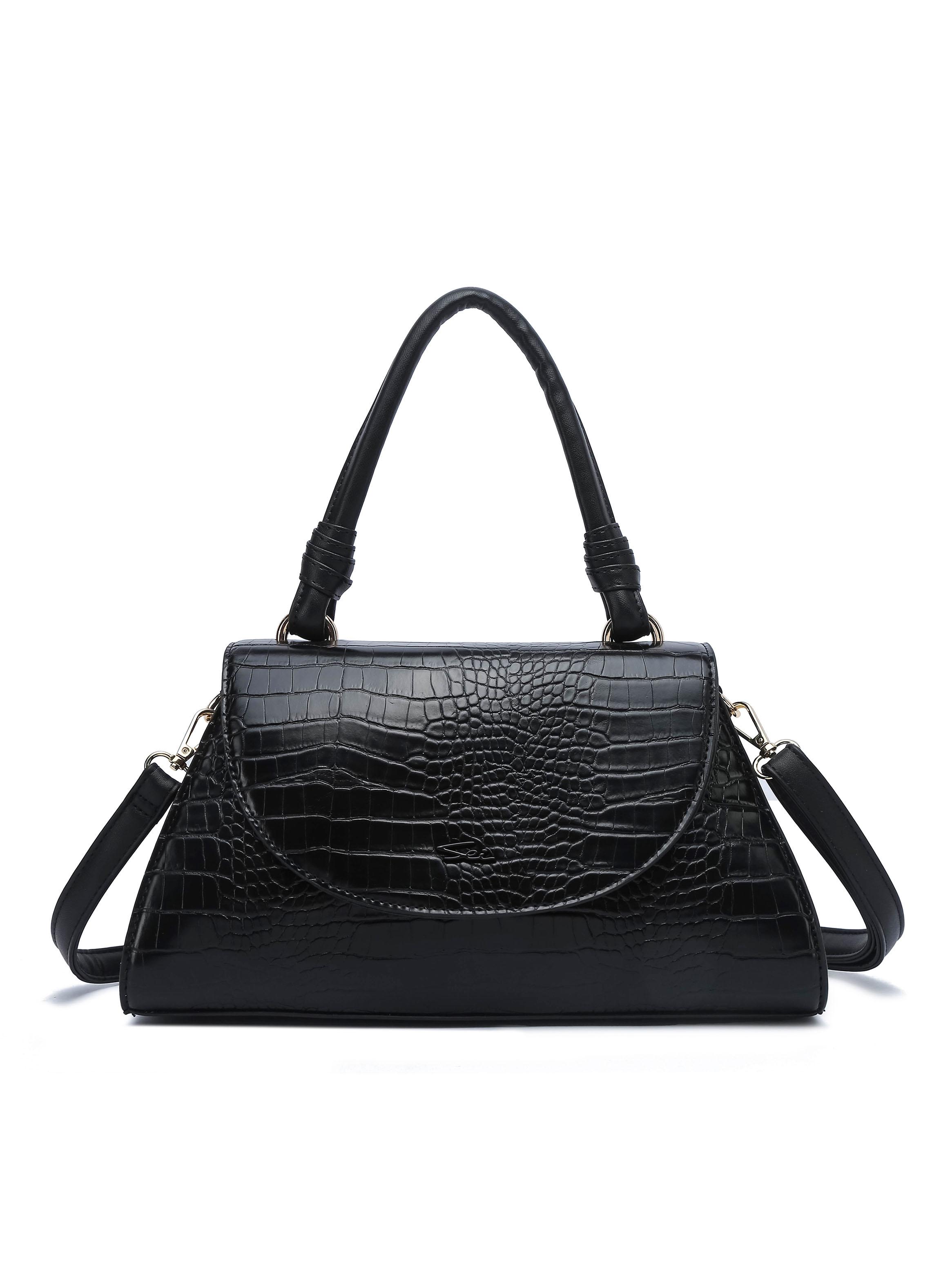 Bandolera Croco Baobab Negro-0