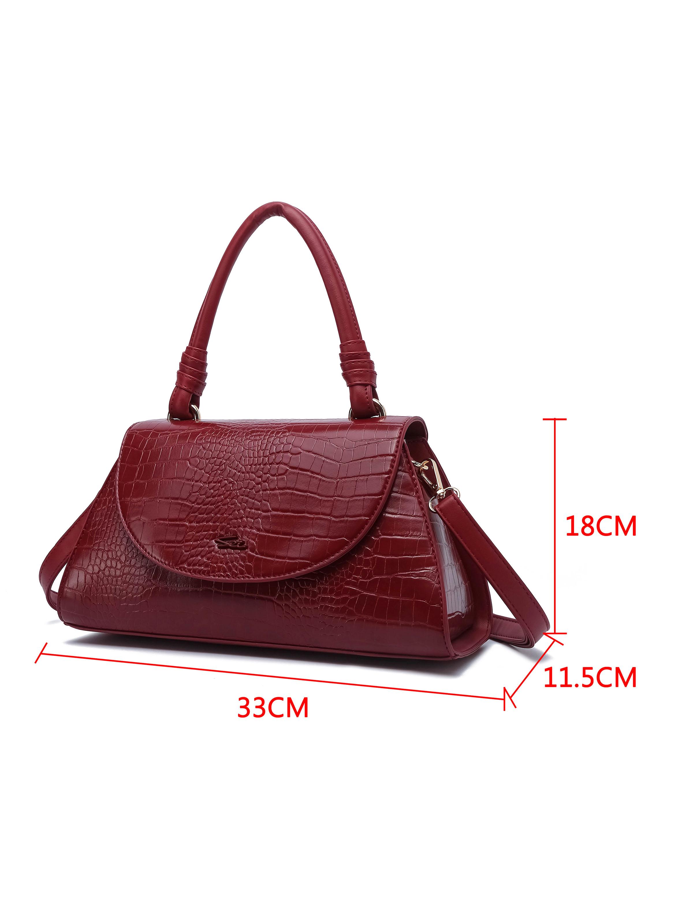 Bandolera Croco Baobab Rojo-1