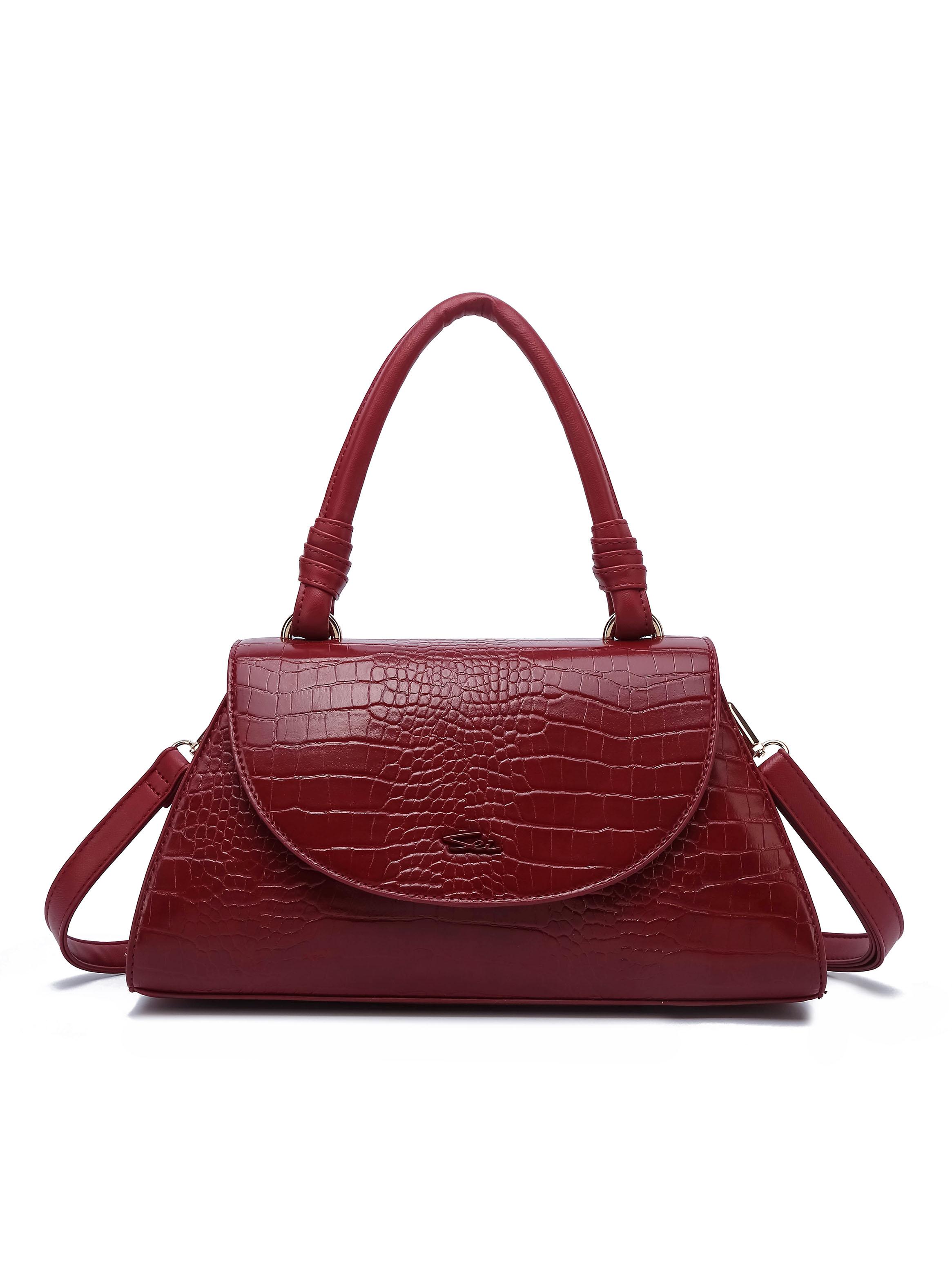 Bandolera Croco Baobab Rojo-0