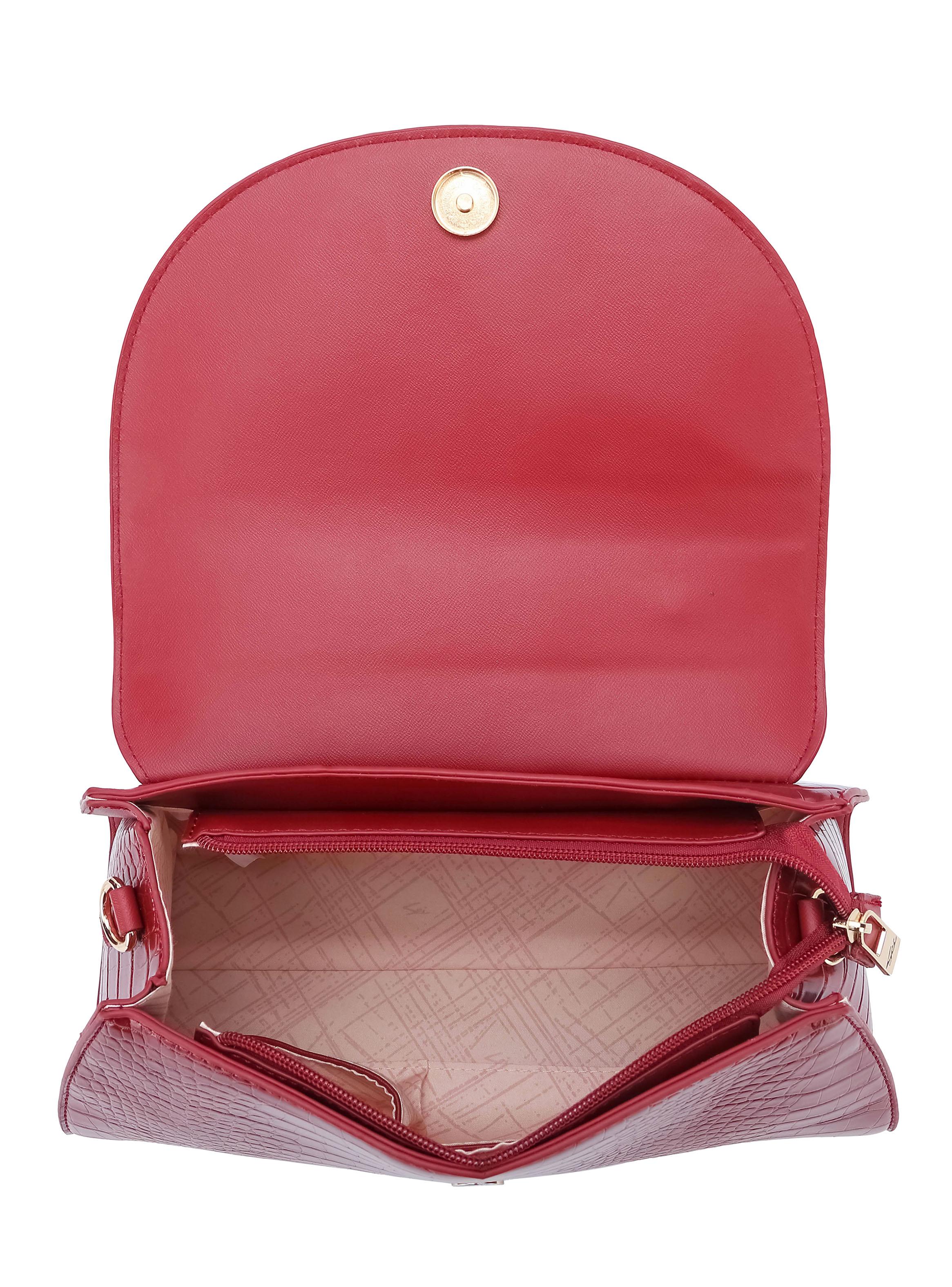Bandolera Croco Baobab Rojo-3