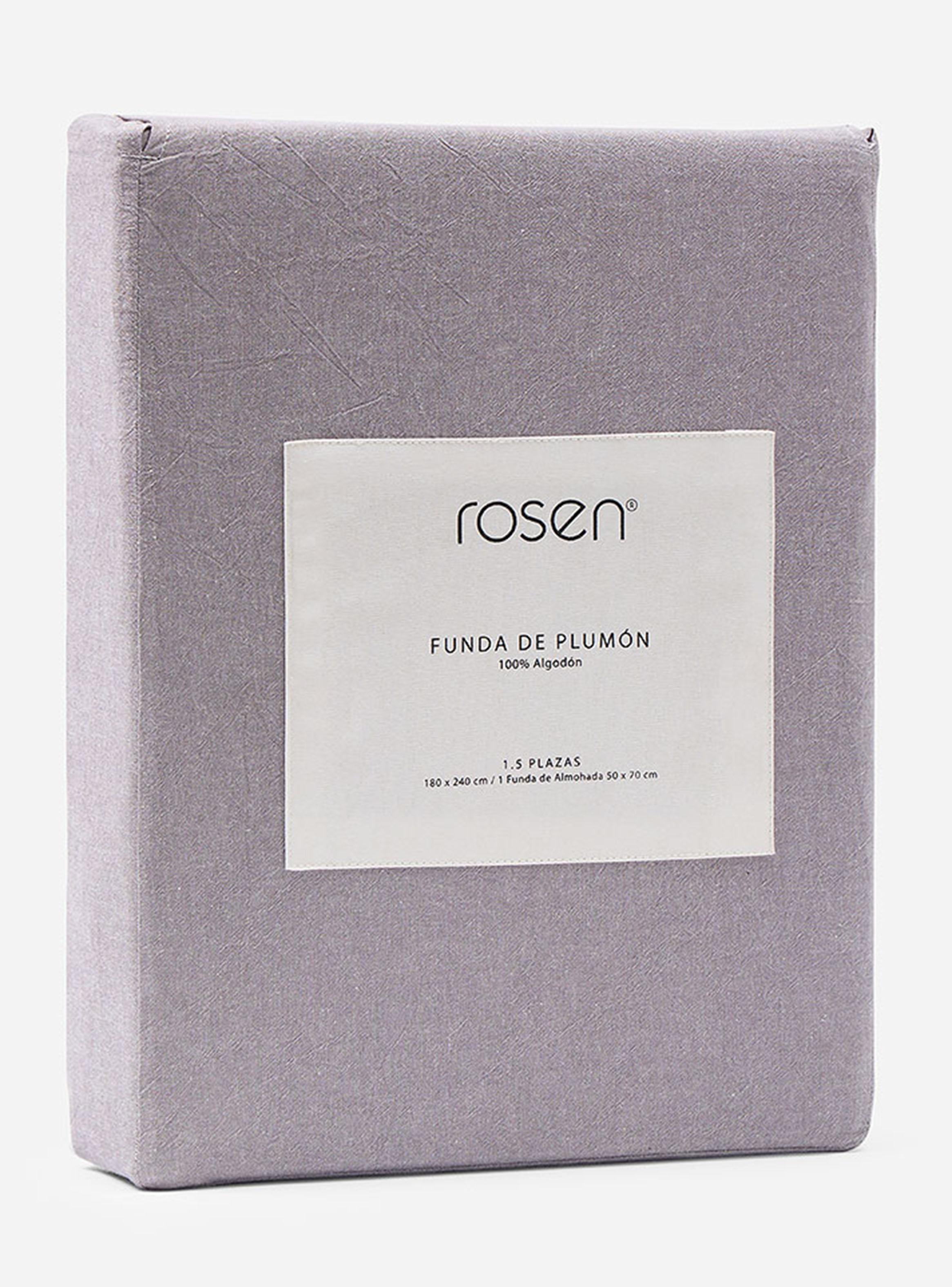 Funda de Plumón Algodón Lanín Gris 1.5 Plazas-3