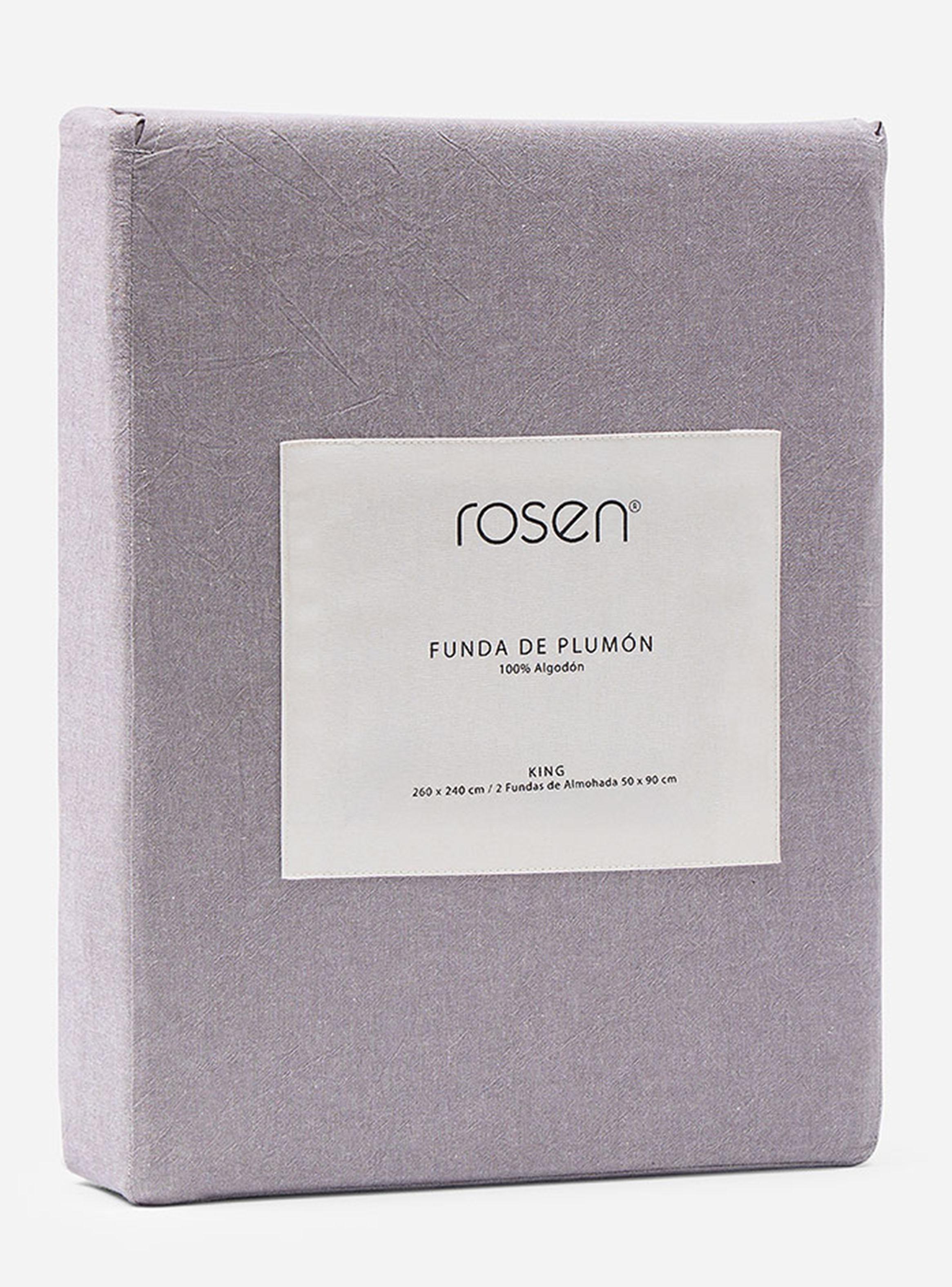 Funda de Plumón Algodón Lanín Gris 2 Plazas-3