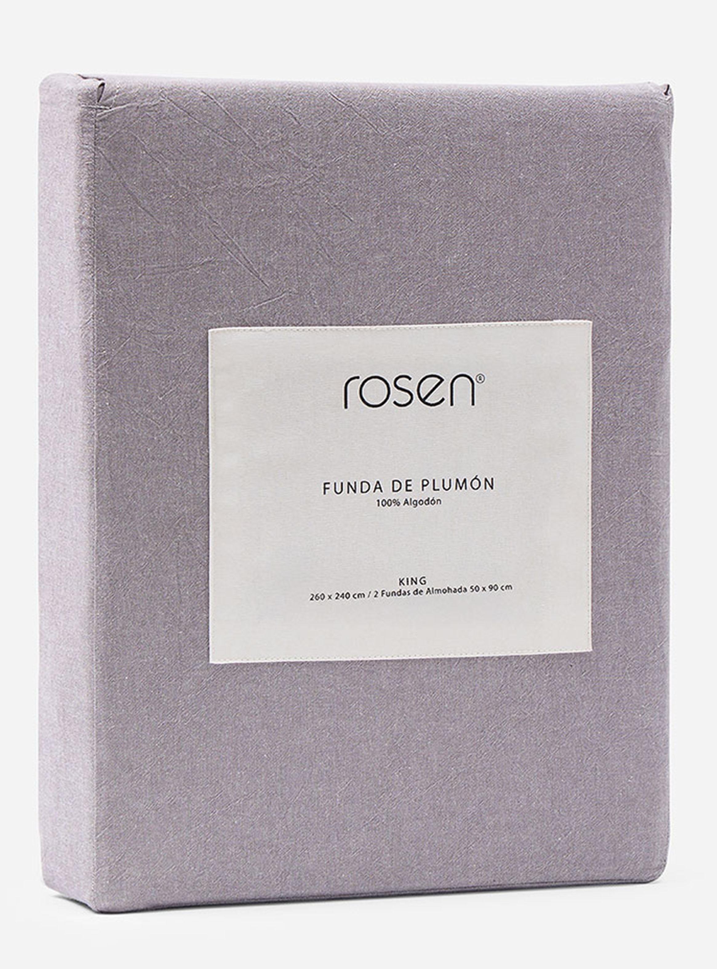 Funda de Plumón Algodón Lanín Gris King-3
