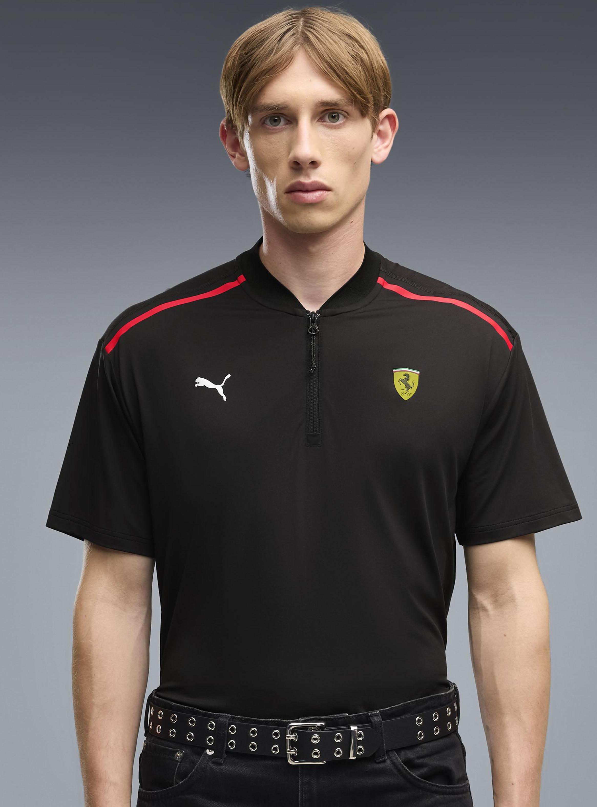 Polera Medio Zipper Ferrari Prem-0