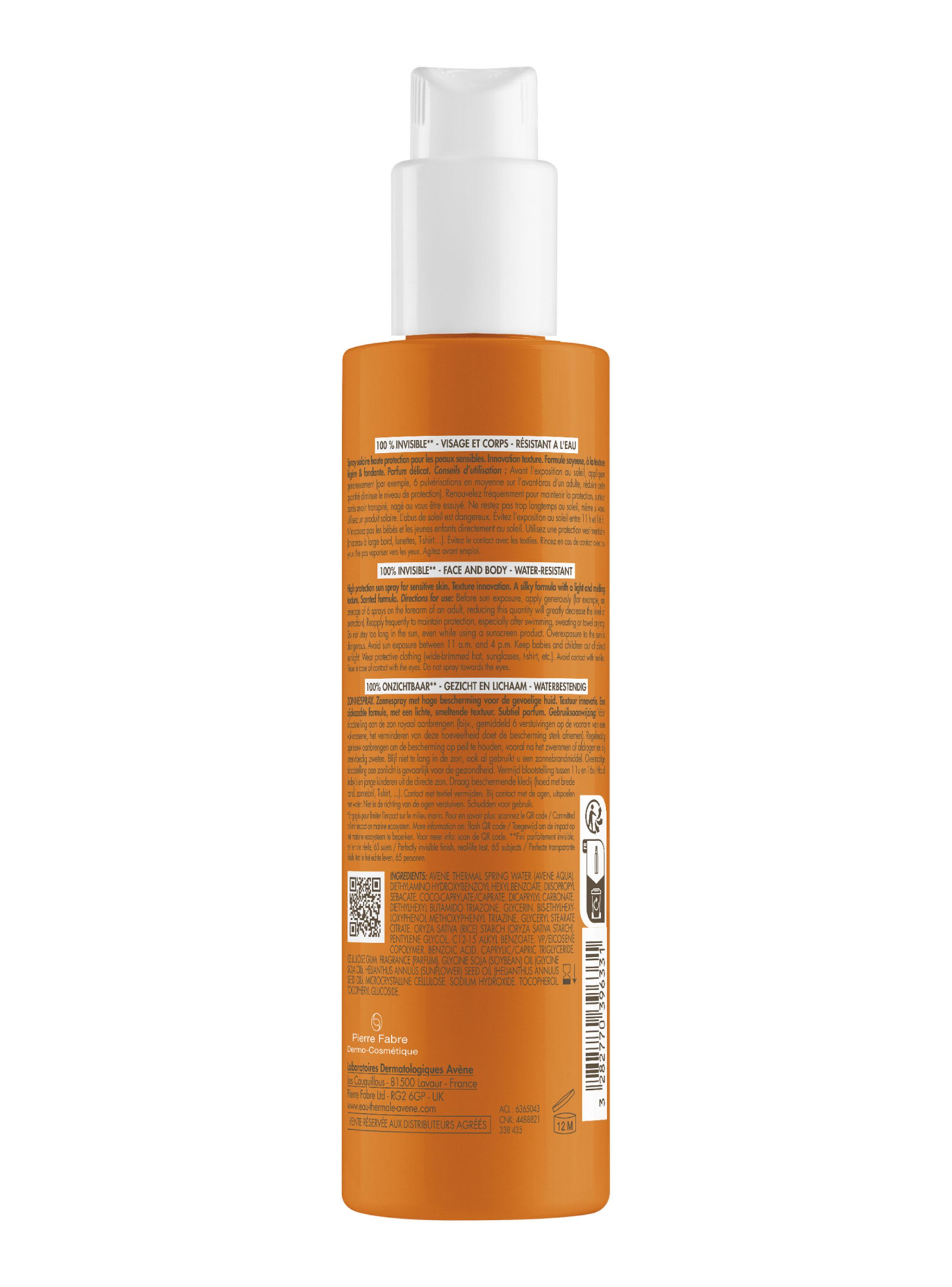 Protector Solar Spray Adulto Rostro y Cuerpo SPF50+ Invisible 200 ml-2