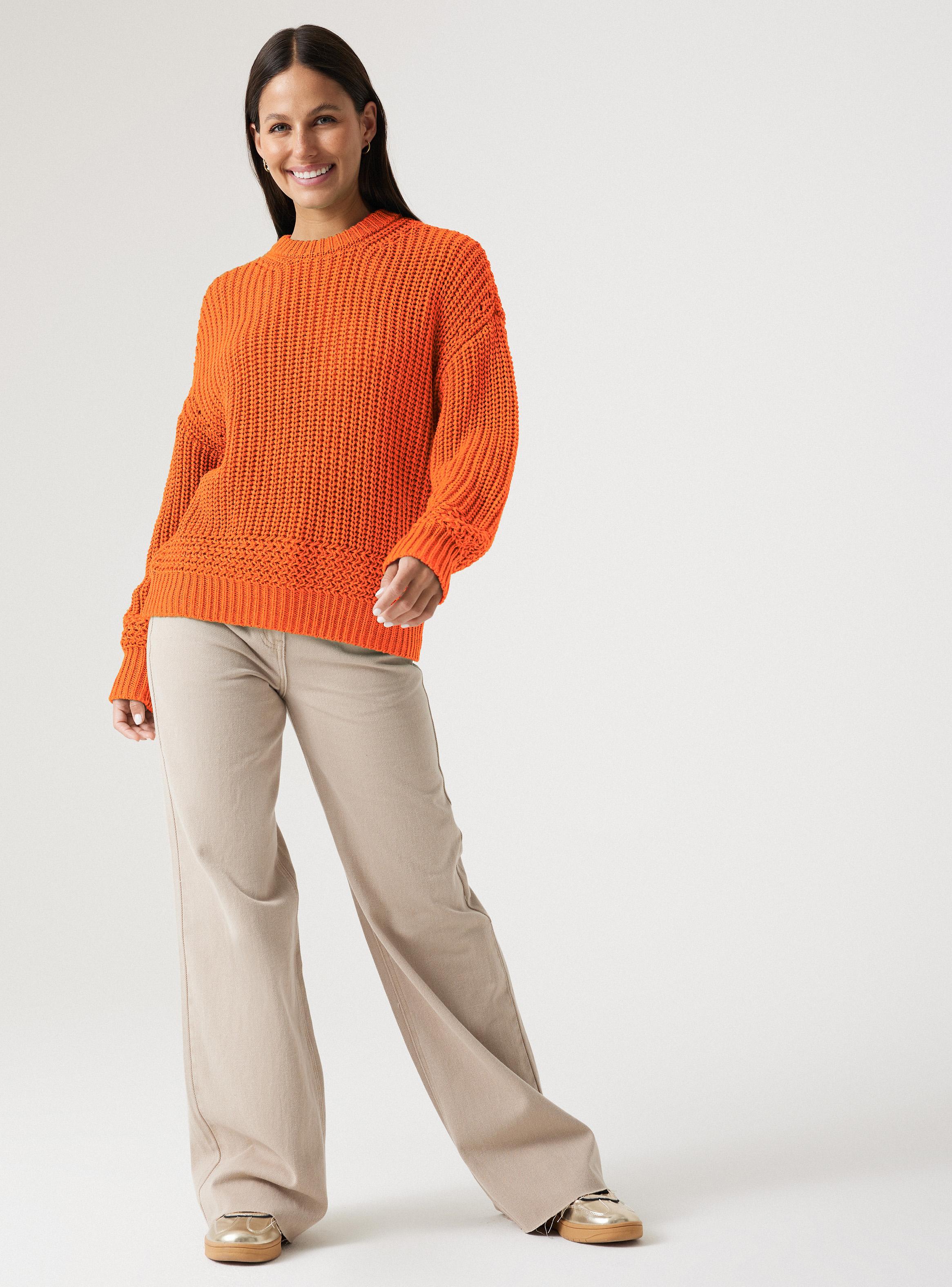 Sweater Cuello Redondo Detalle Punto-4