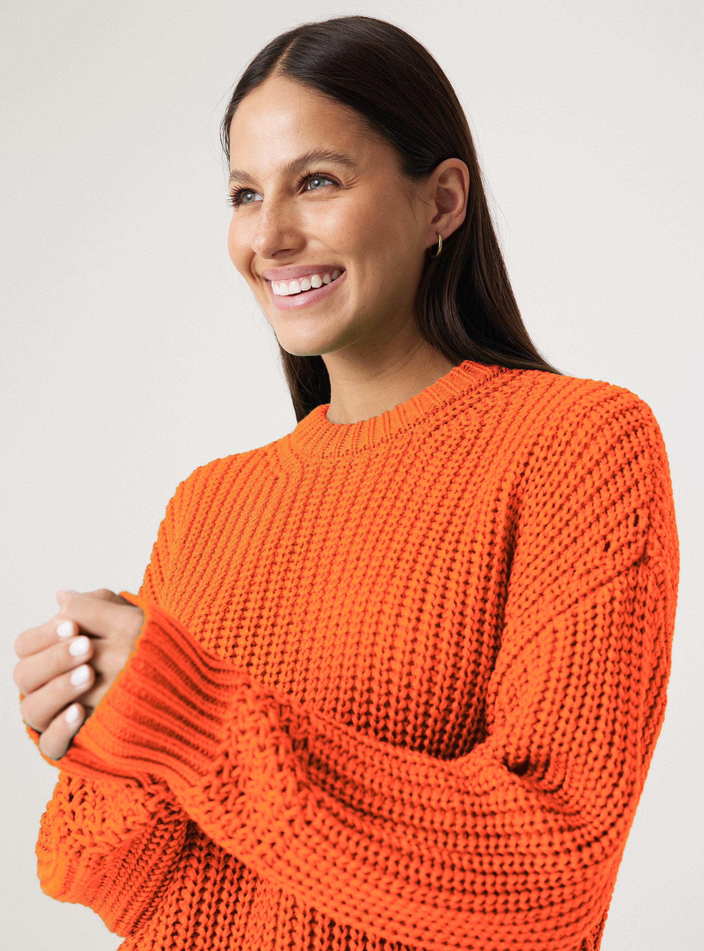 Sweater Cuello Redondo Detalle Punto-2
