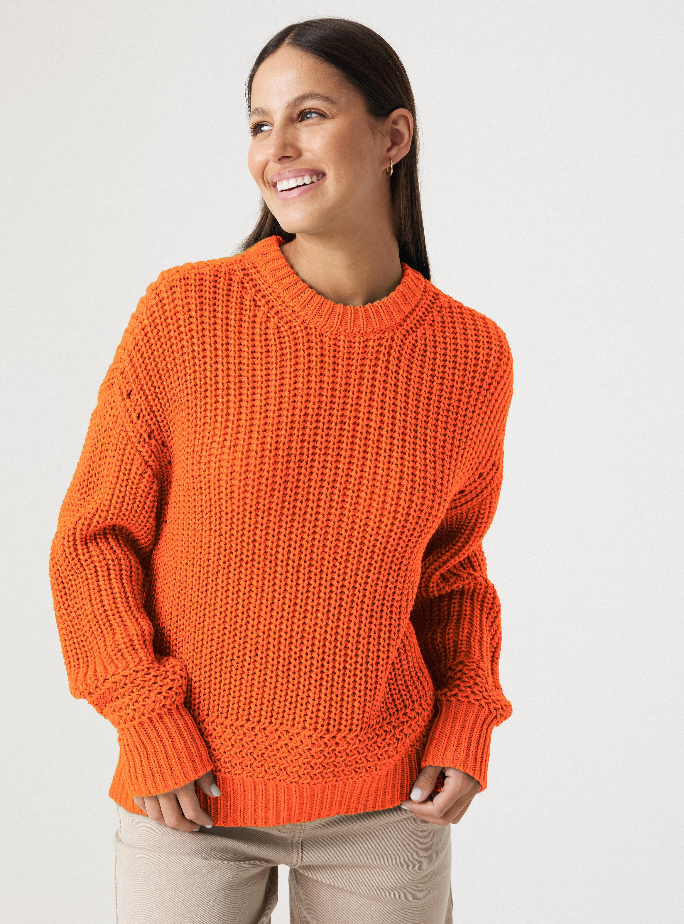Sweater Cuello Redondo Detalle Punto-0