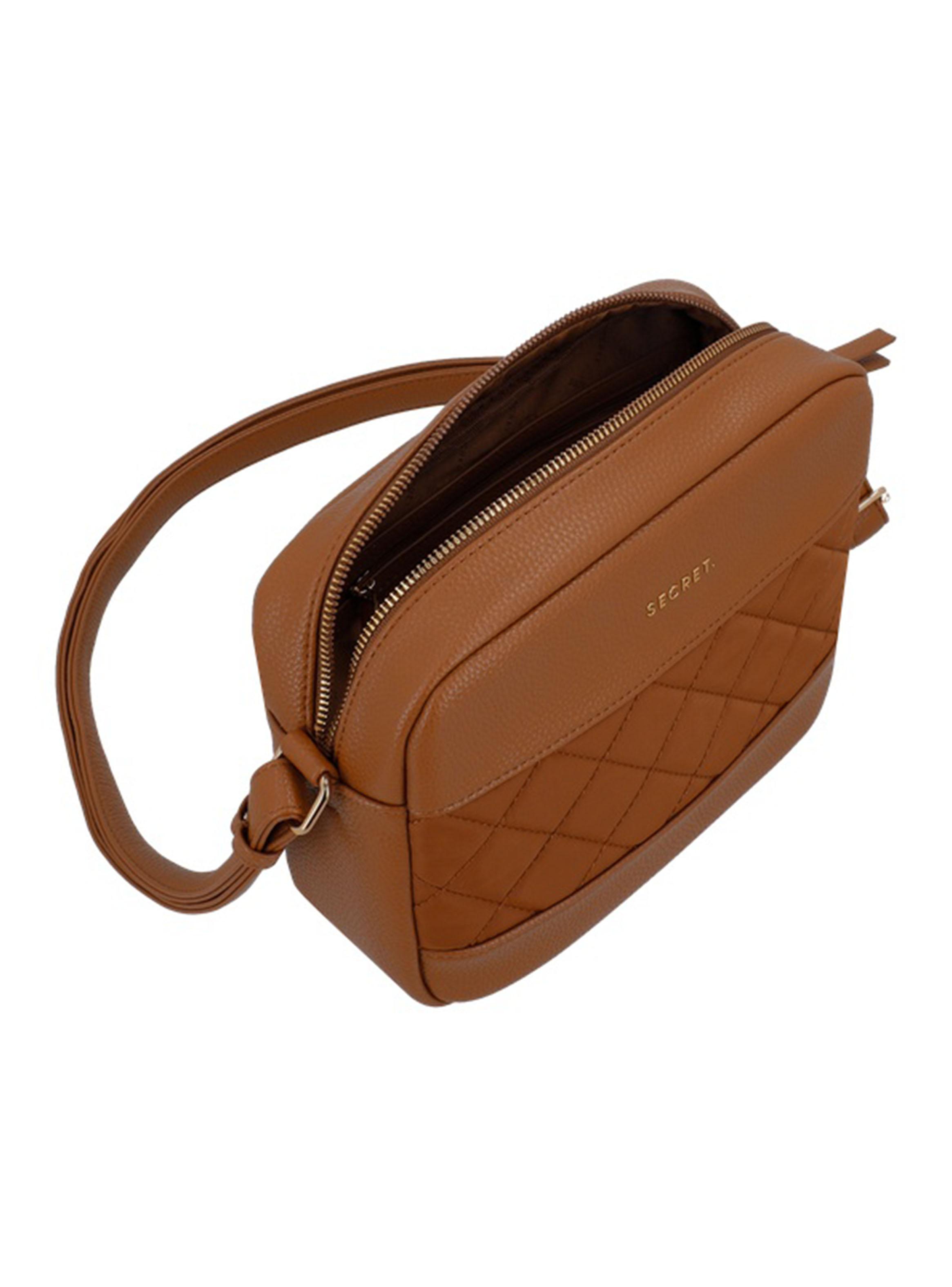 Cartera Bandolera Aspen SC7 Café Pequeña-3