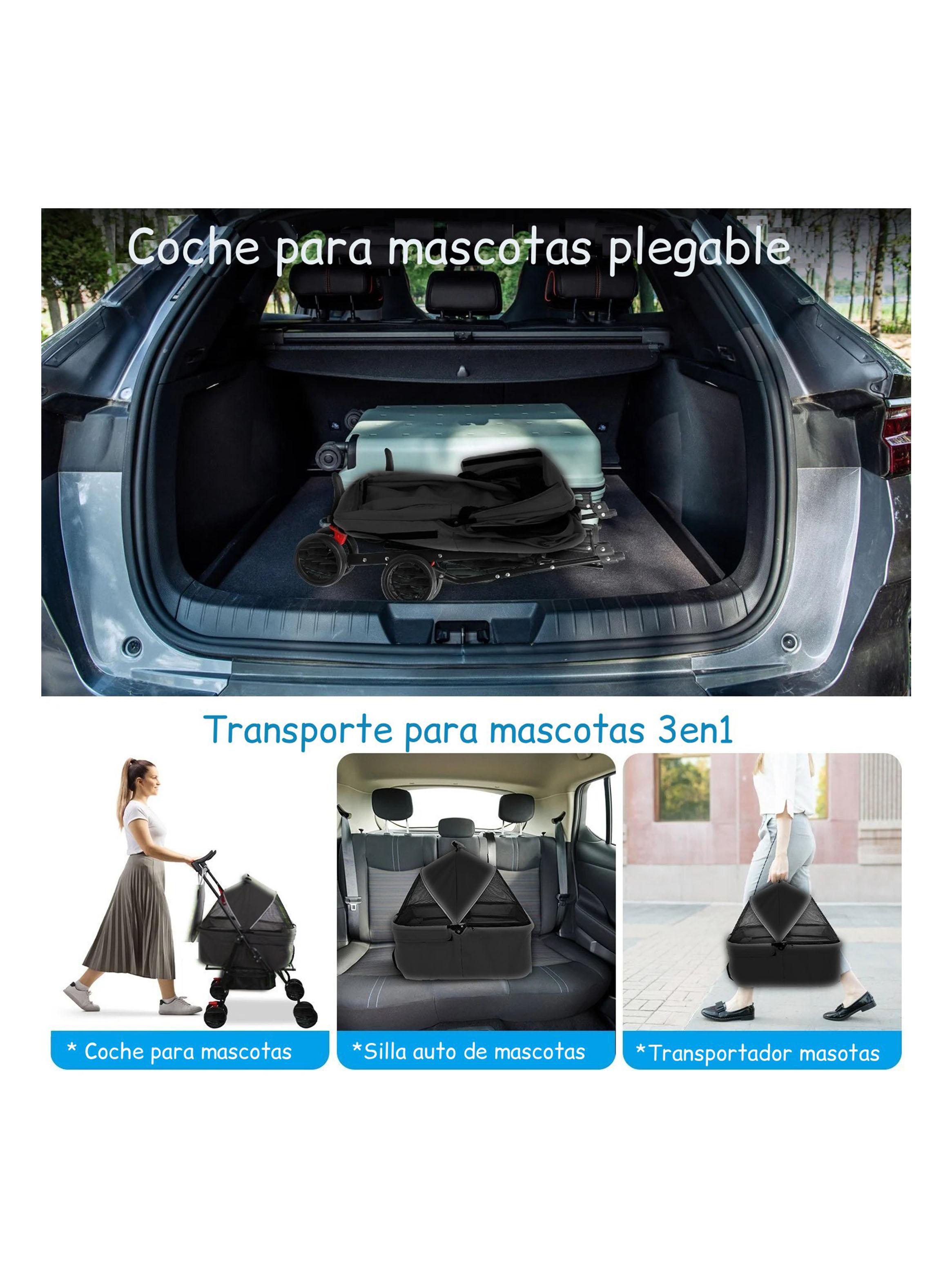 Coche de Paseo Plegable y Desmontable Mascotas 2 en 1-3