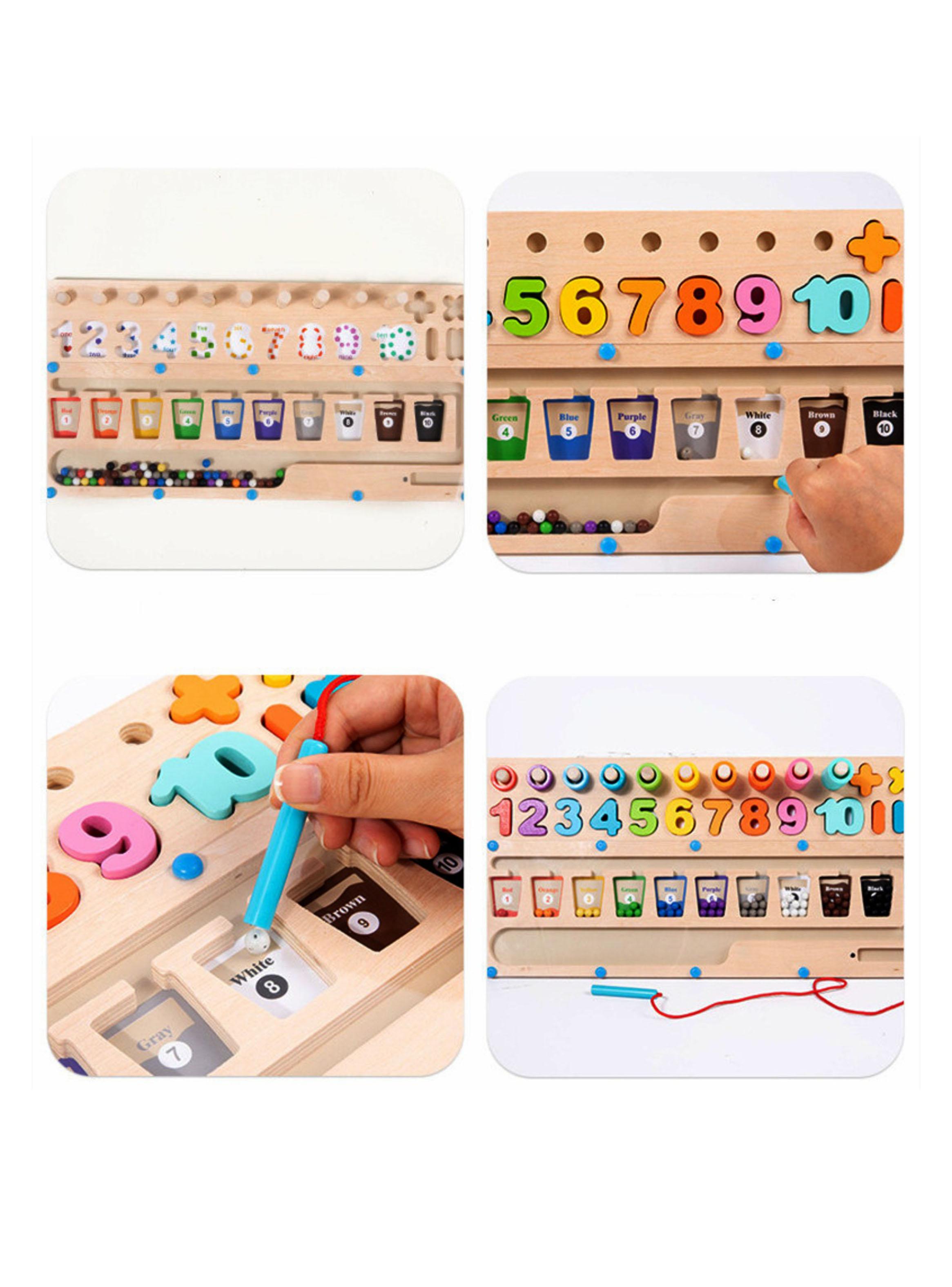 Juguete Encaje Didáctico Tablero 3x1 Actividades Montessori-3