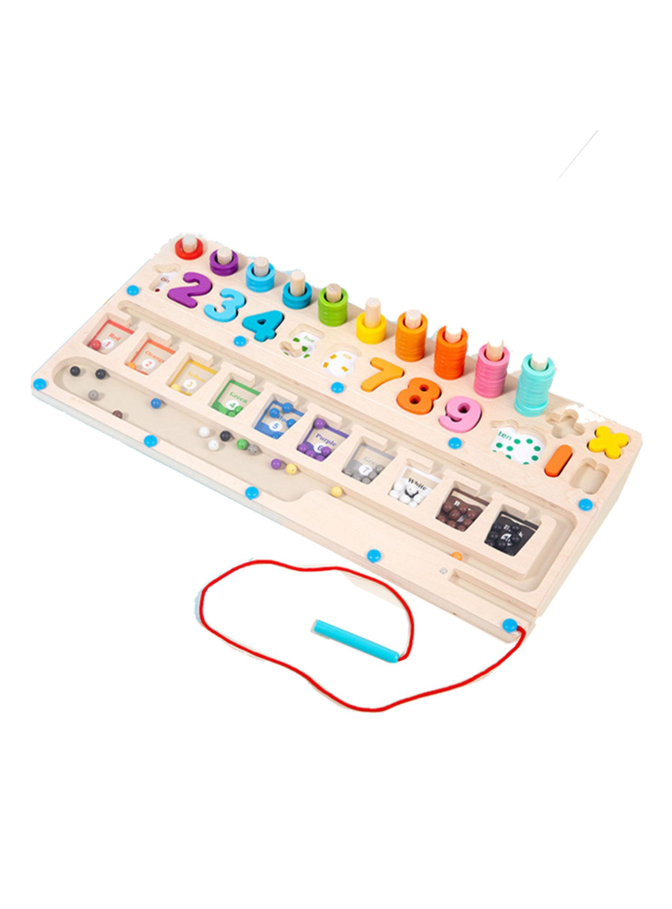 Juguete Encaje Didáctico Tablero 3x1 Actividades Montessori-2