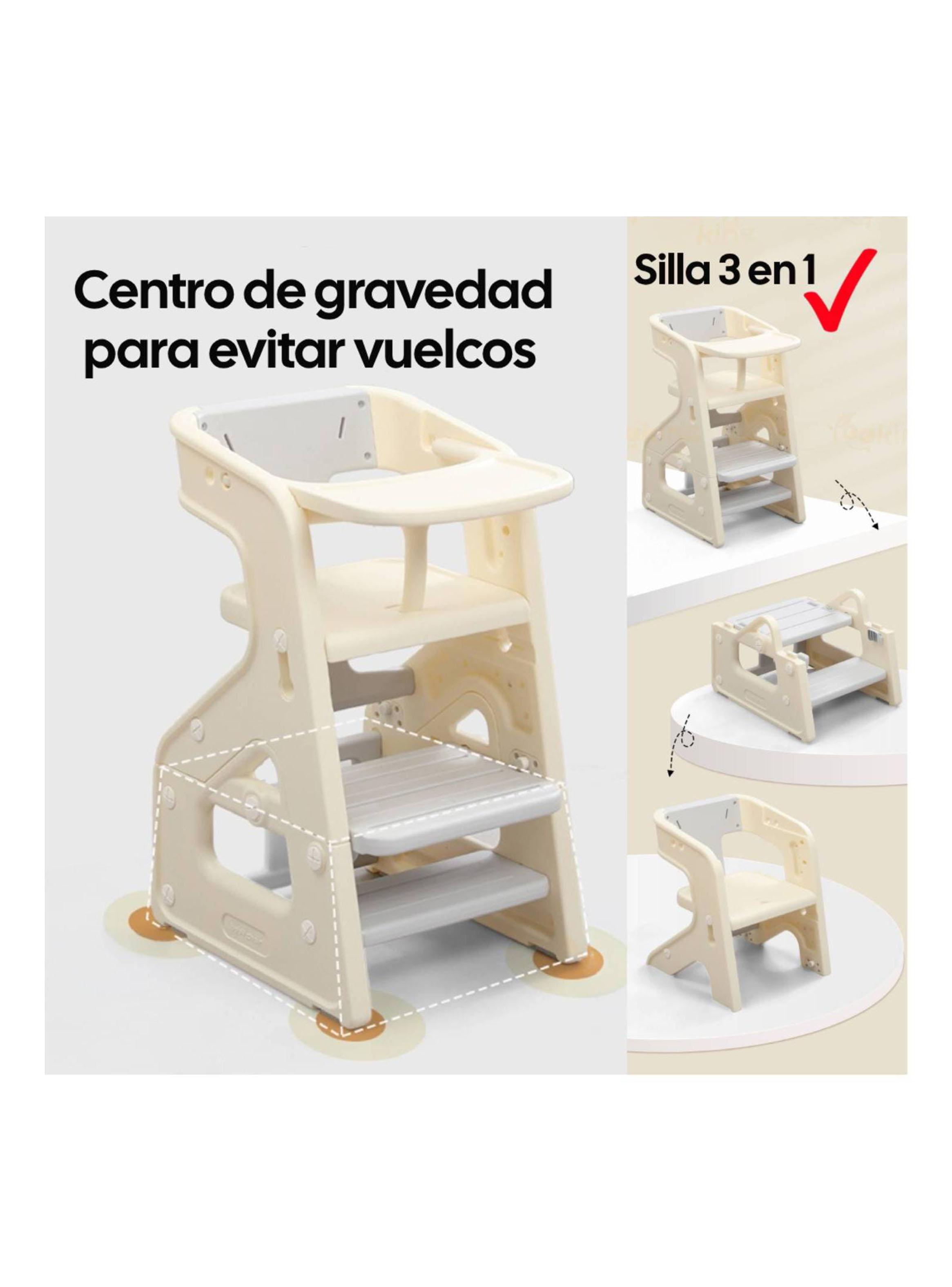 Silla de Comer Crecimiento Evolutiva Infantil 3 en 1-2