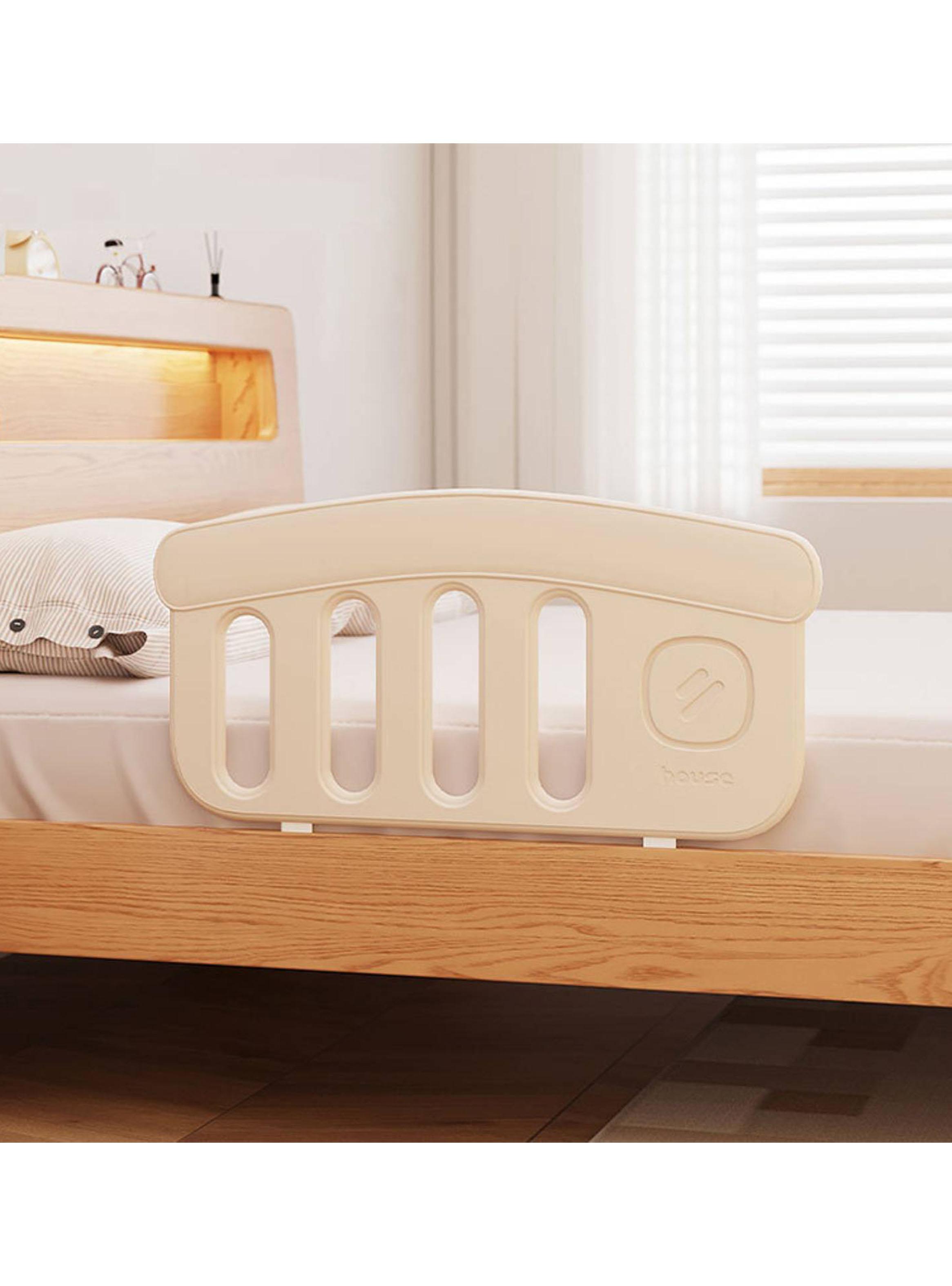 Baranda de Cama Infantil Fija Protectora Anticaídas Beige-3