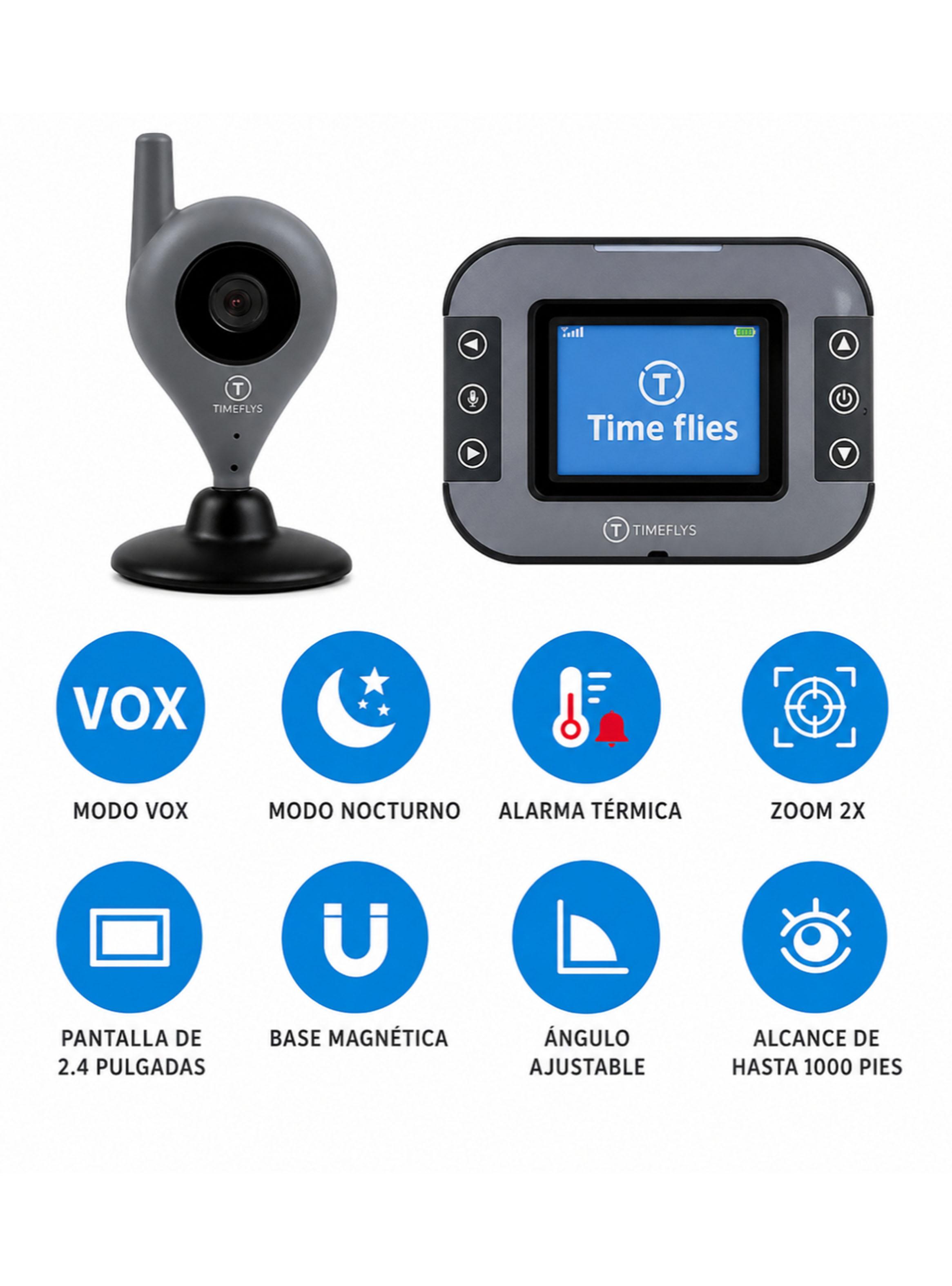Monitor Bebé Audio y Video x2 Cámara C240V Twin-3