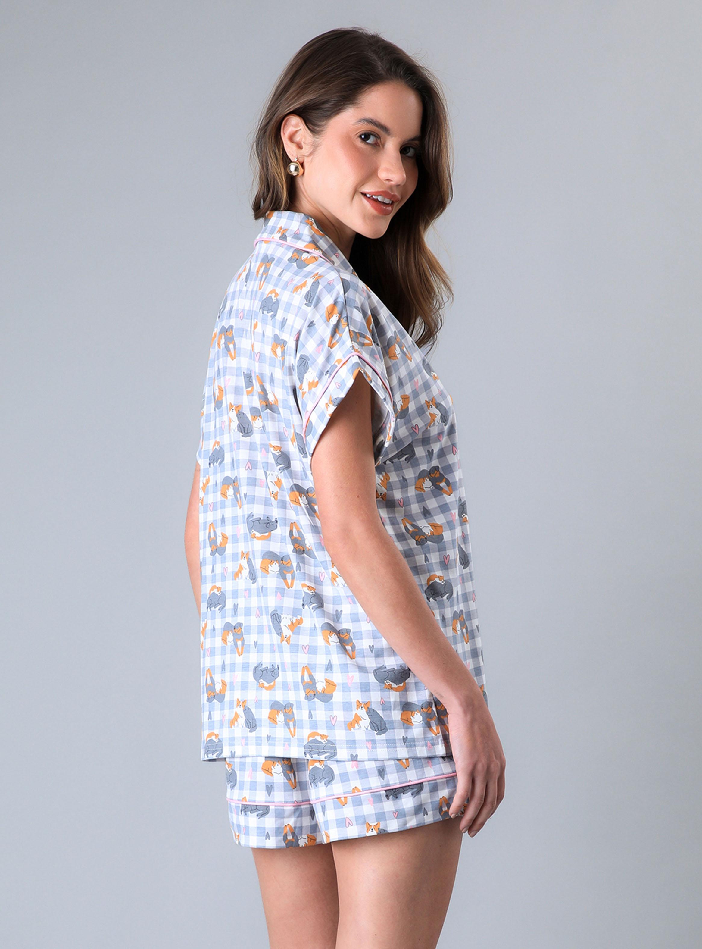 Set Top Camisero con Short Print-1