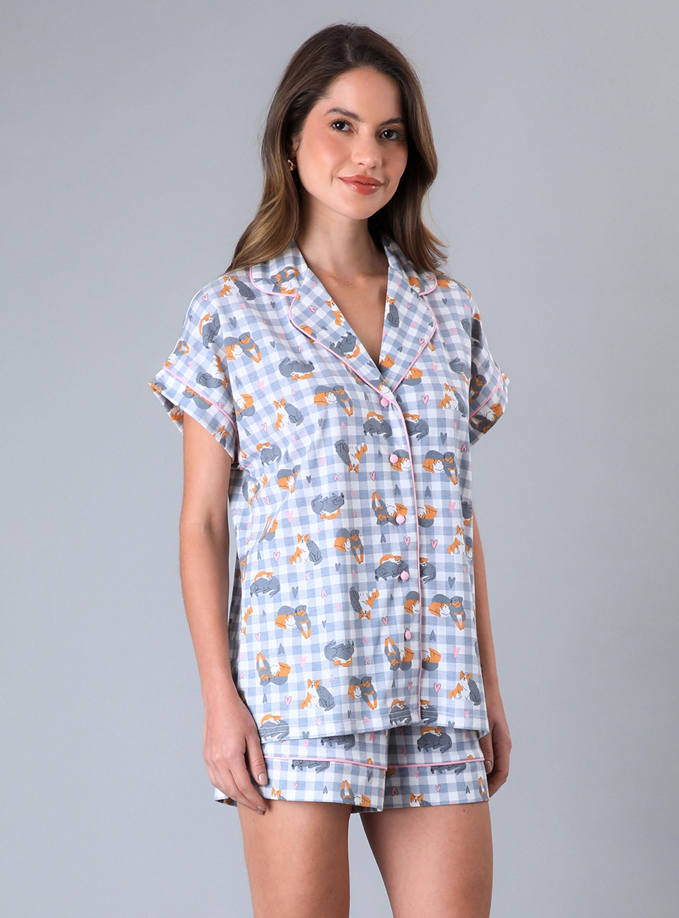 Set Top Camisero con Short Print-0