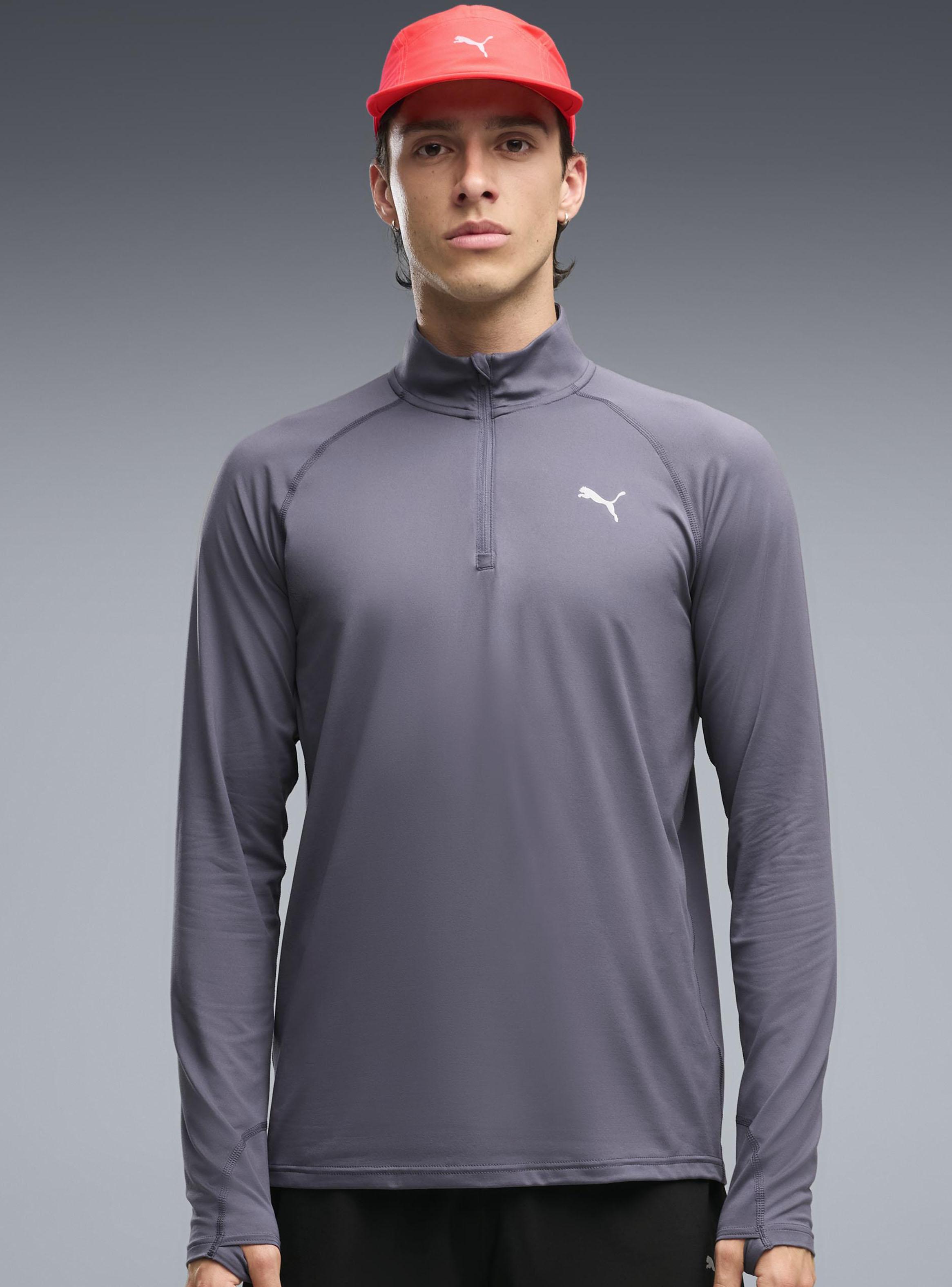 Polerón Medio Zipper M Run Veloci-0