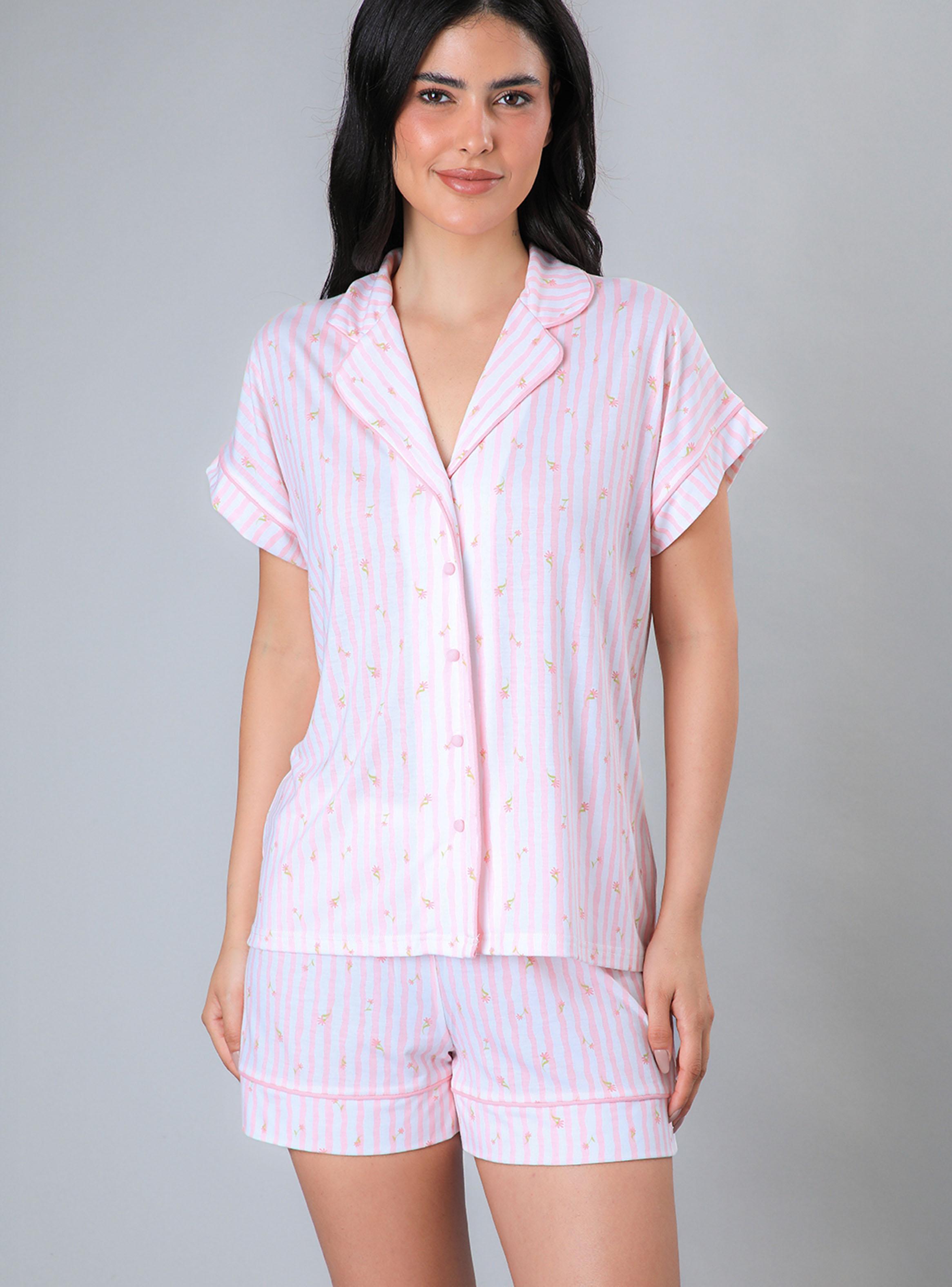 Pijamas Top Camisero y Short Caja-2