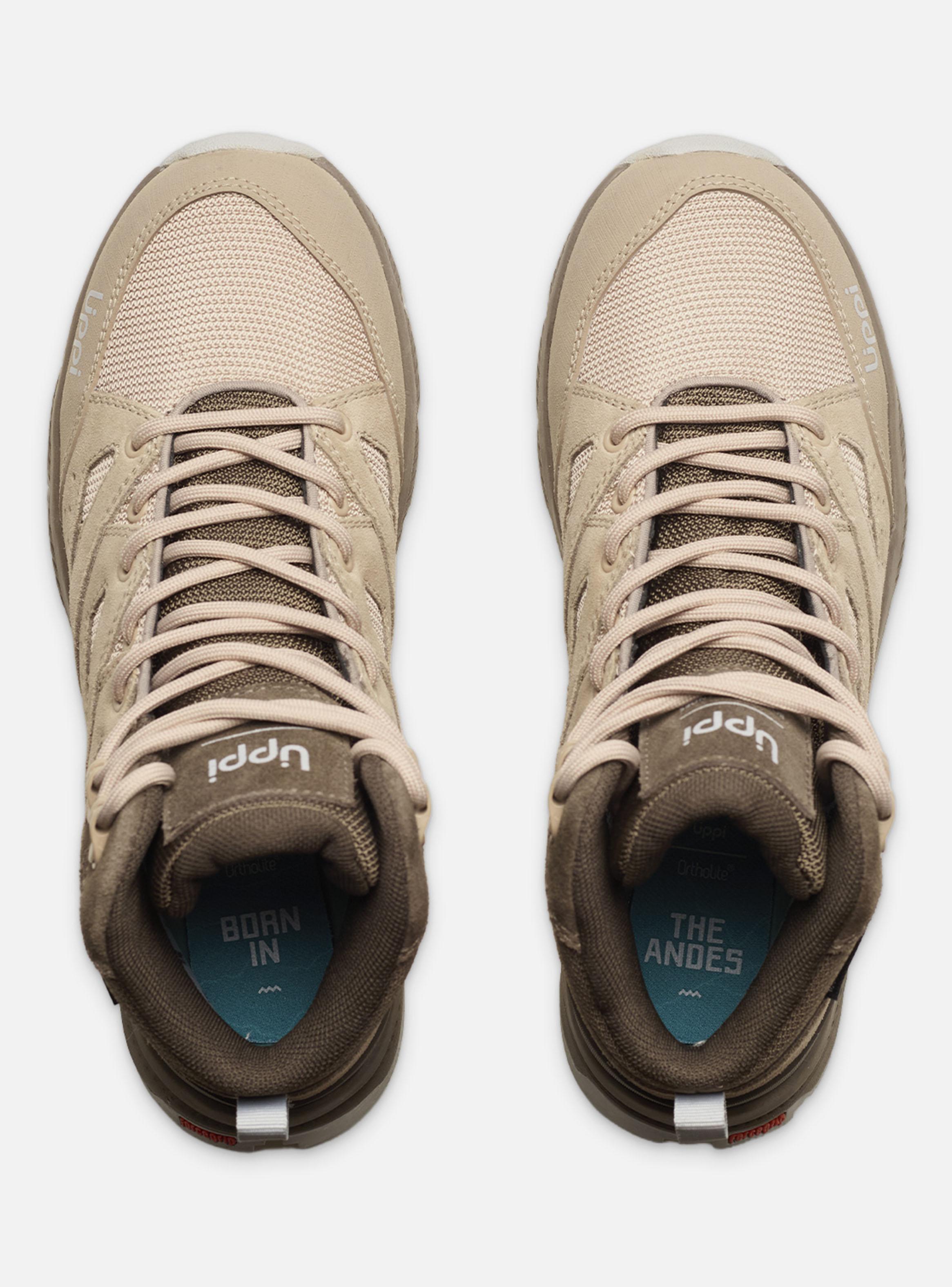 Botín Outdoor Mujer Tellus Mid II Taupe B-Dry-4