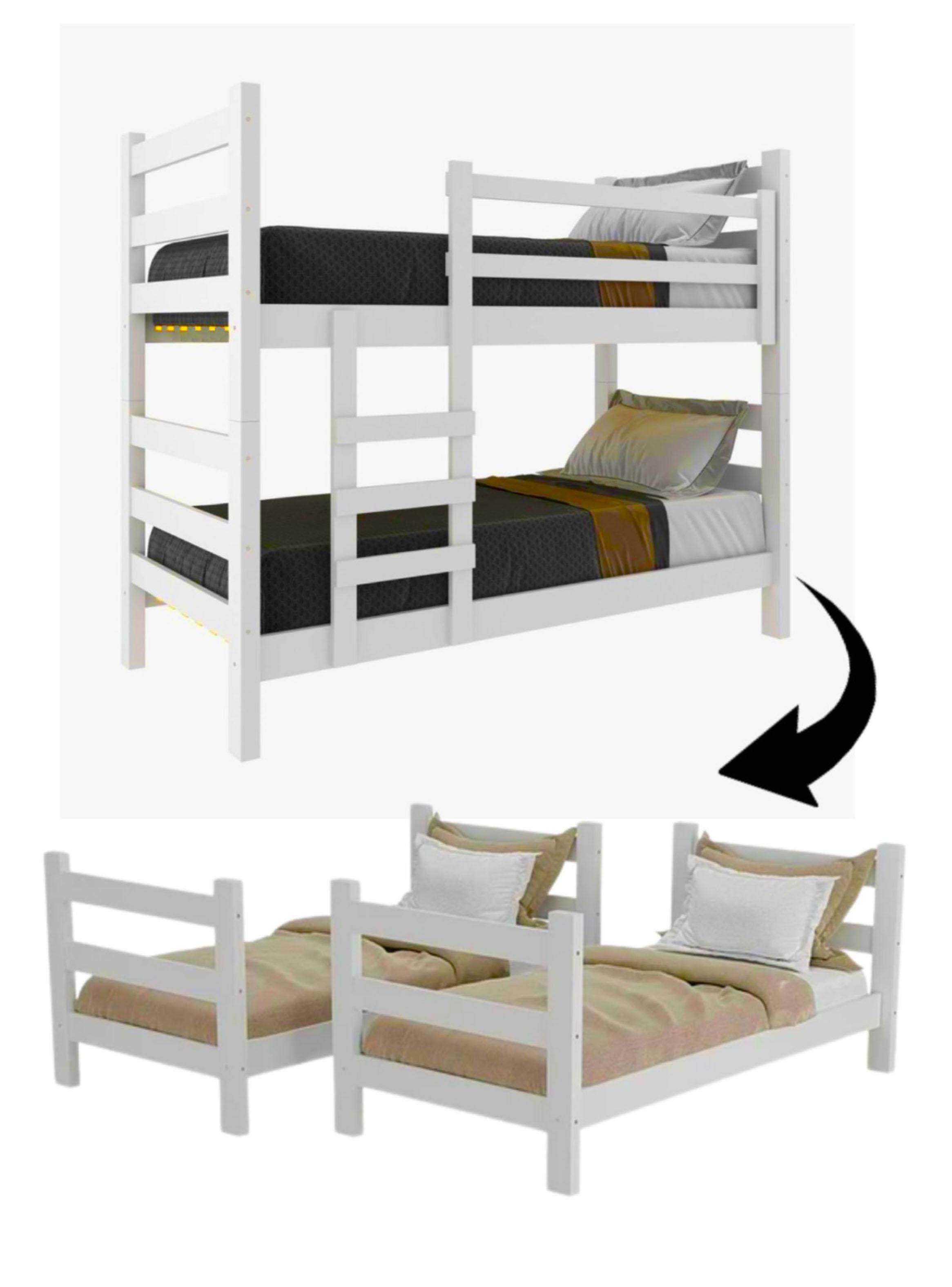 Camarote Essenciale 1 Plaza Blanco Desmontable Madera 220 kg-2