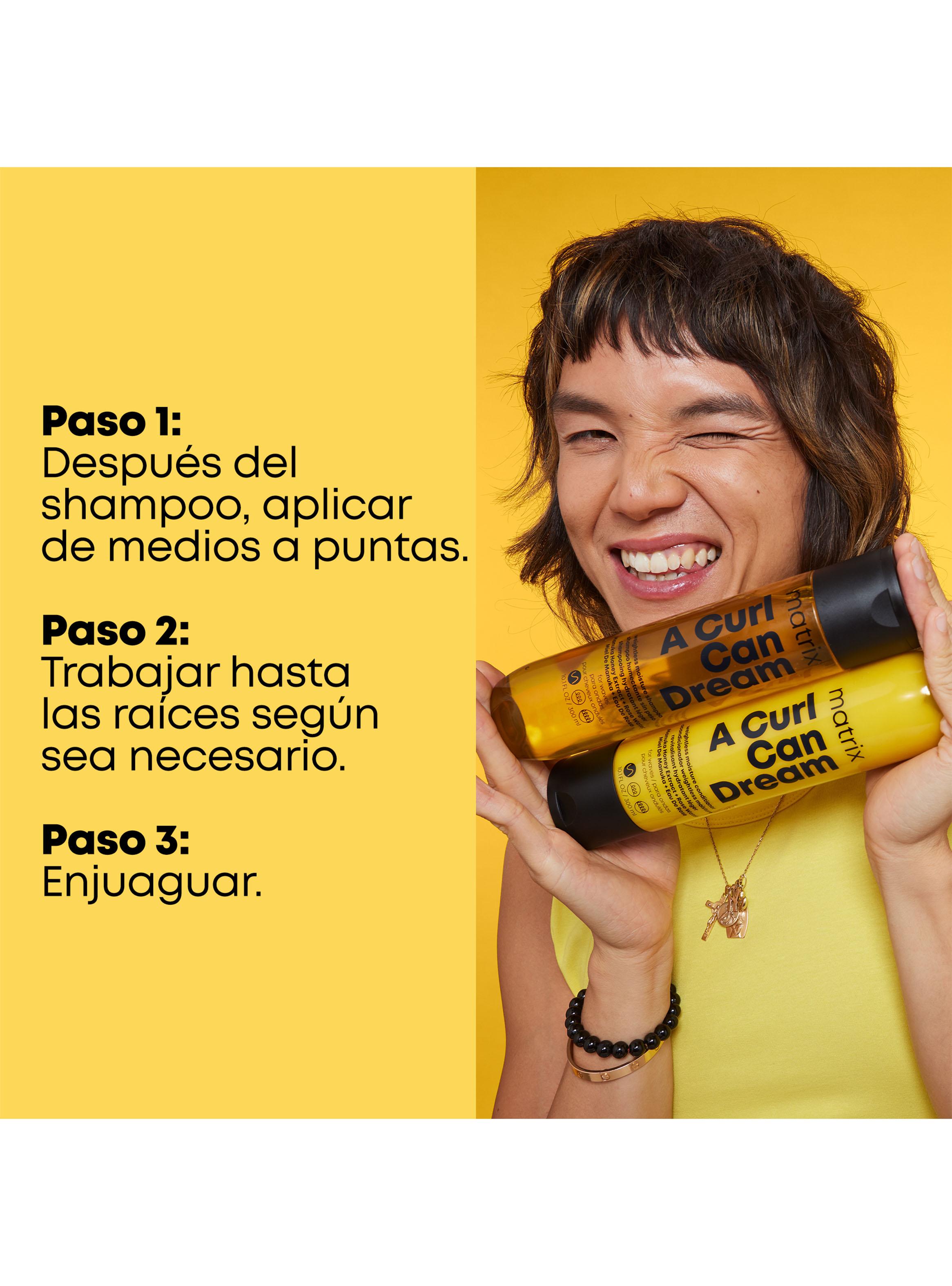 Shampoo Limpieza Profunda Cabello Rizado a Curl Can Dream 300ml-5
