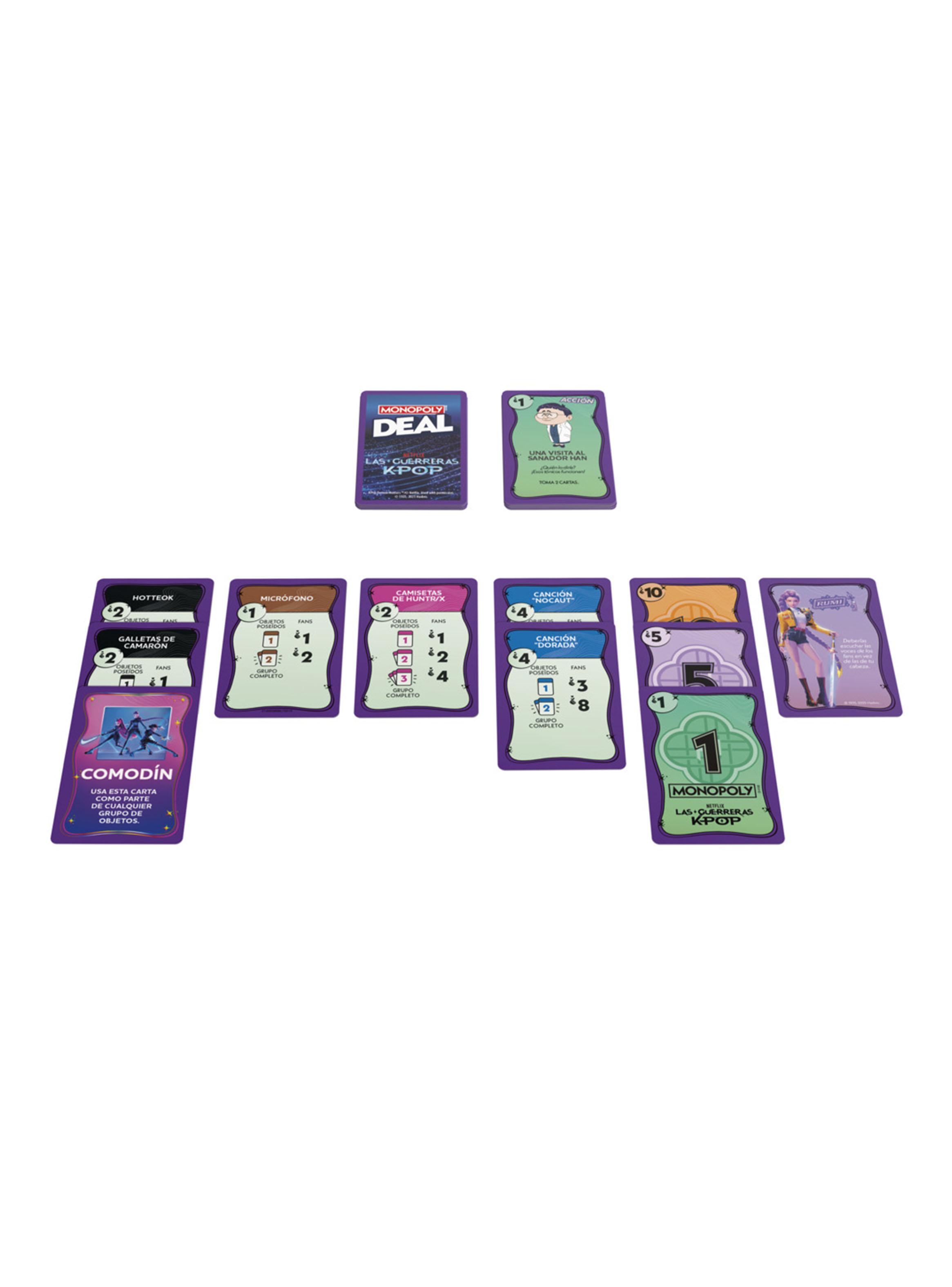 Juego de Mesa Monopoly Deal Las Guerreras K-Pop-4