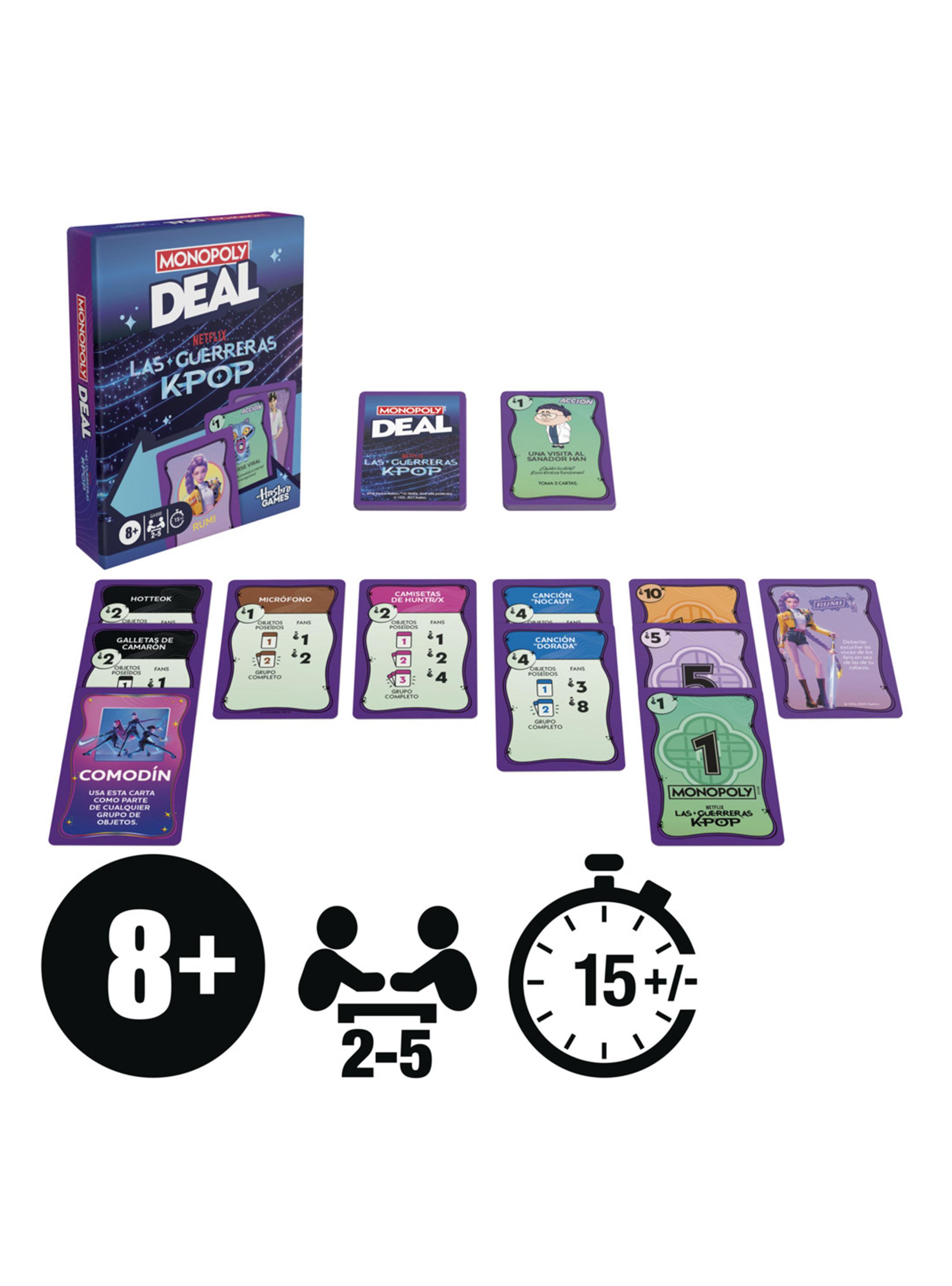 Juego de Mesa Monopoly Deal Las Guerreras K-Pop-2