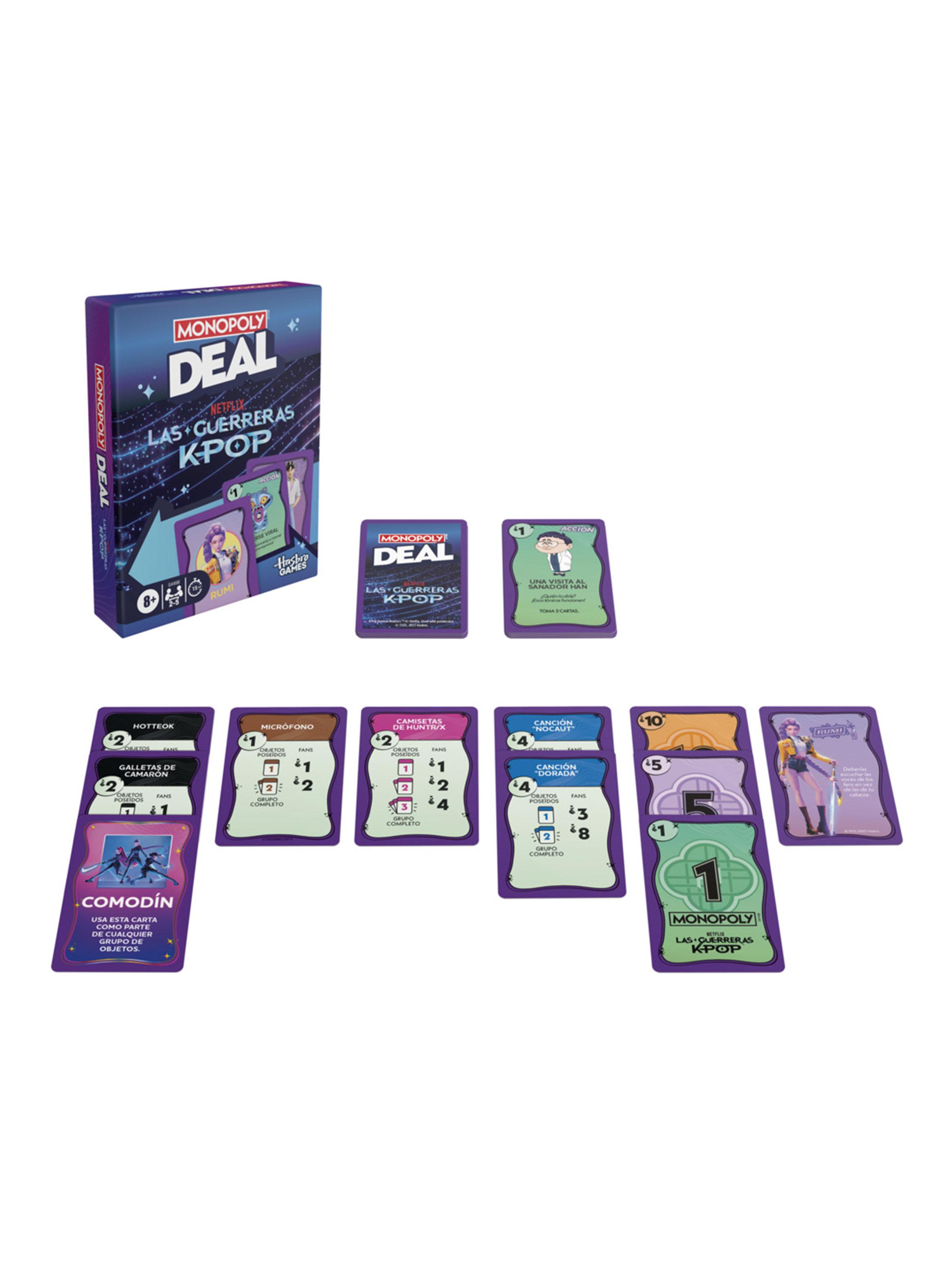 Juego de Mesa Monopoly Deal Las Guerreras K-Pop-3