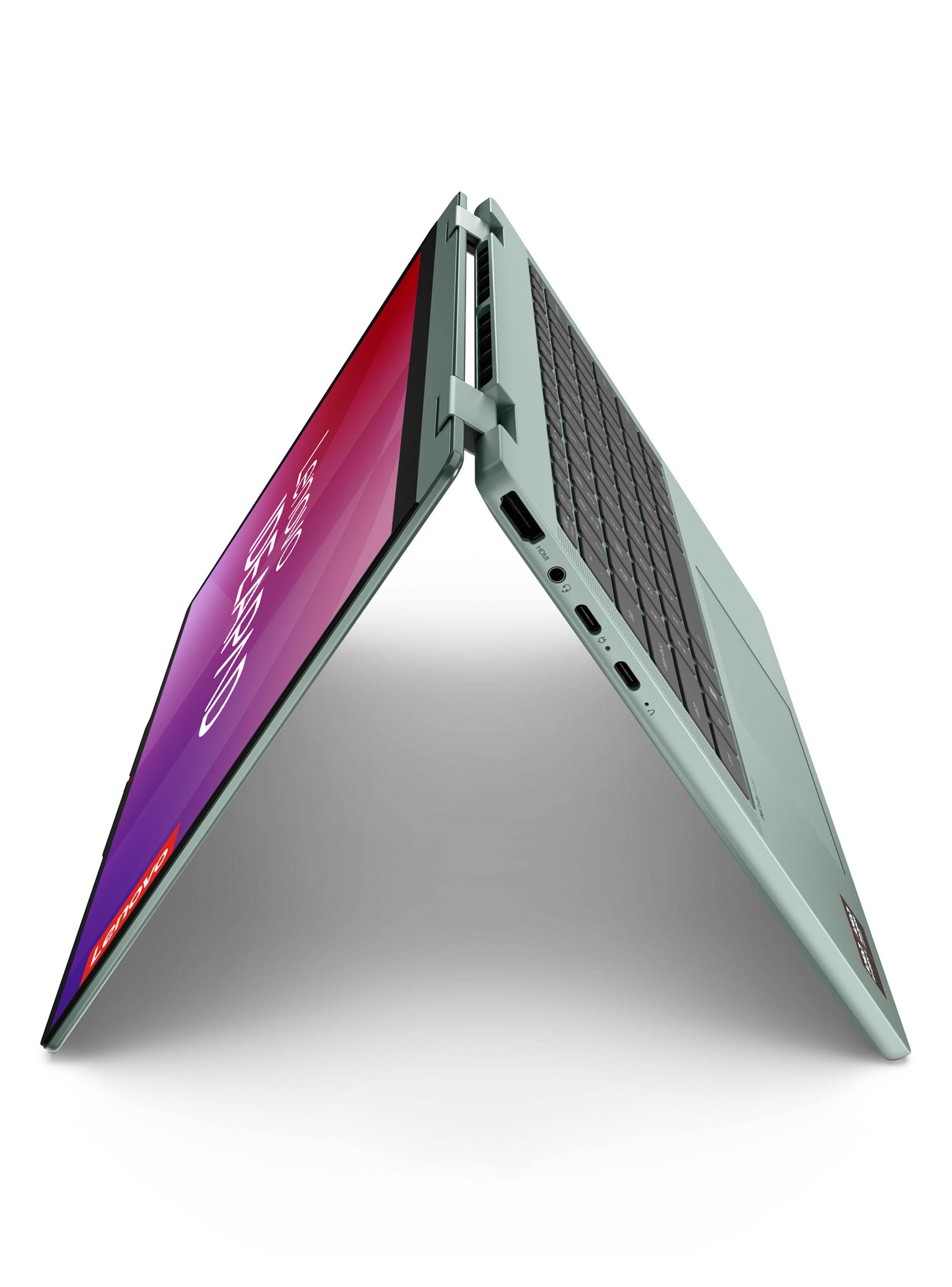 Notebook IdeaPad 5 2-in-1 Ryzen 7 250 Radeon 780M 16GB RAM 512GB SSD 14'' 60Hz Touch Verde-6