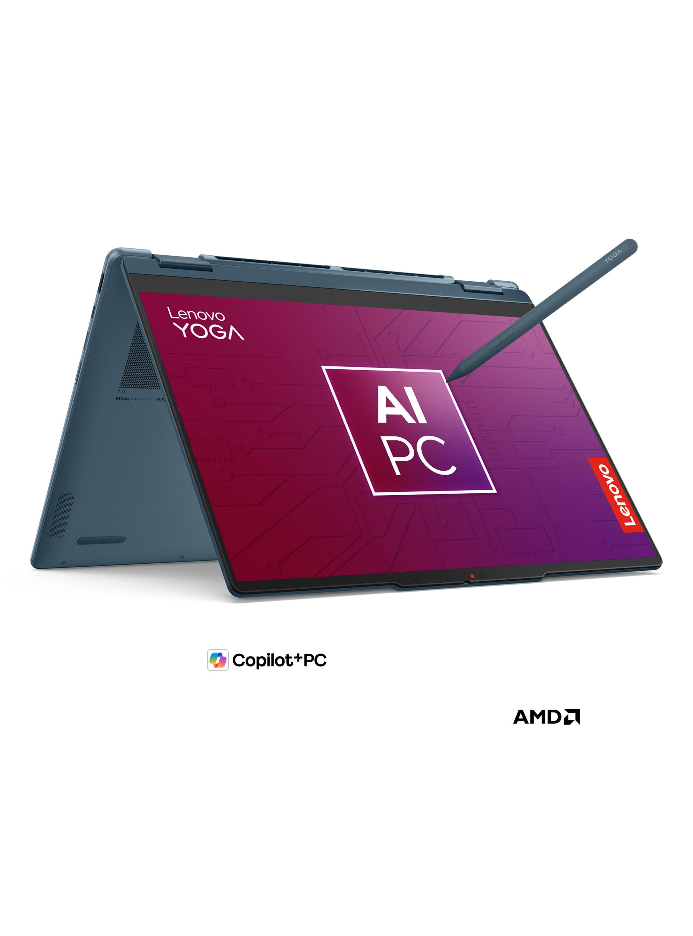 Notebook Yoga 7 2-in-1 Ryzen AI 7 32GB RAM 1TB SSD 14'' OLED 60Hz Touch Azul-3