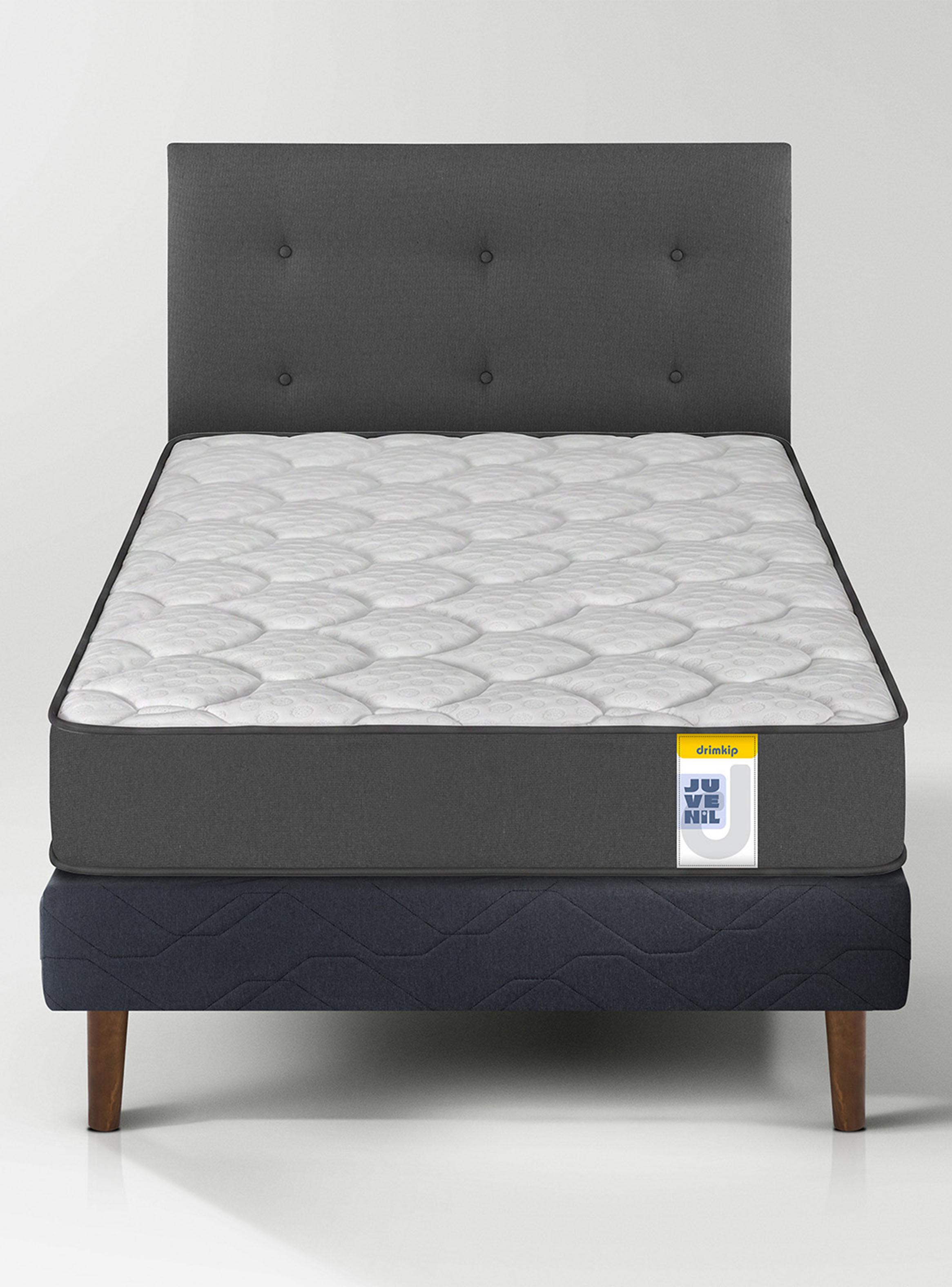 Cama Europea Juvenil 1.5 Plazas + Respaldo Royal-1