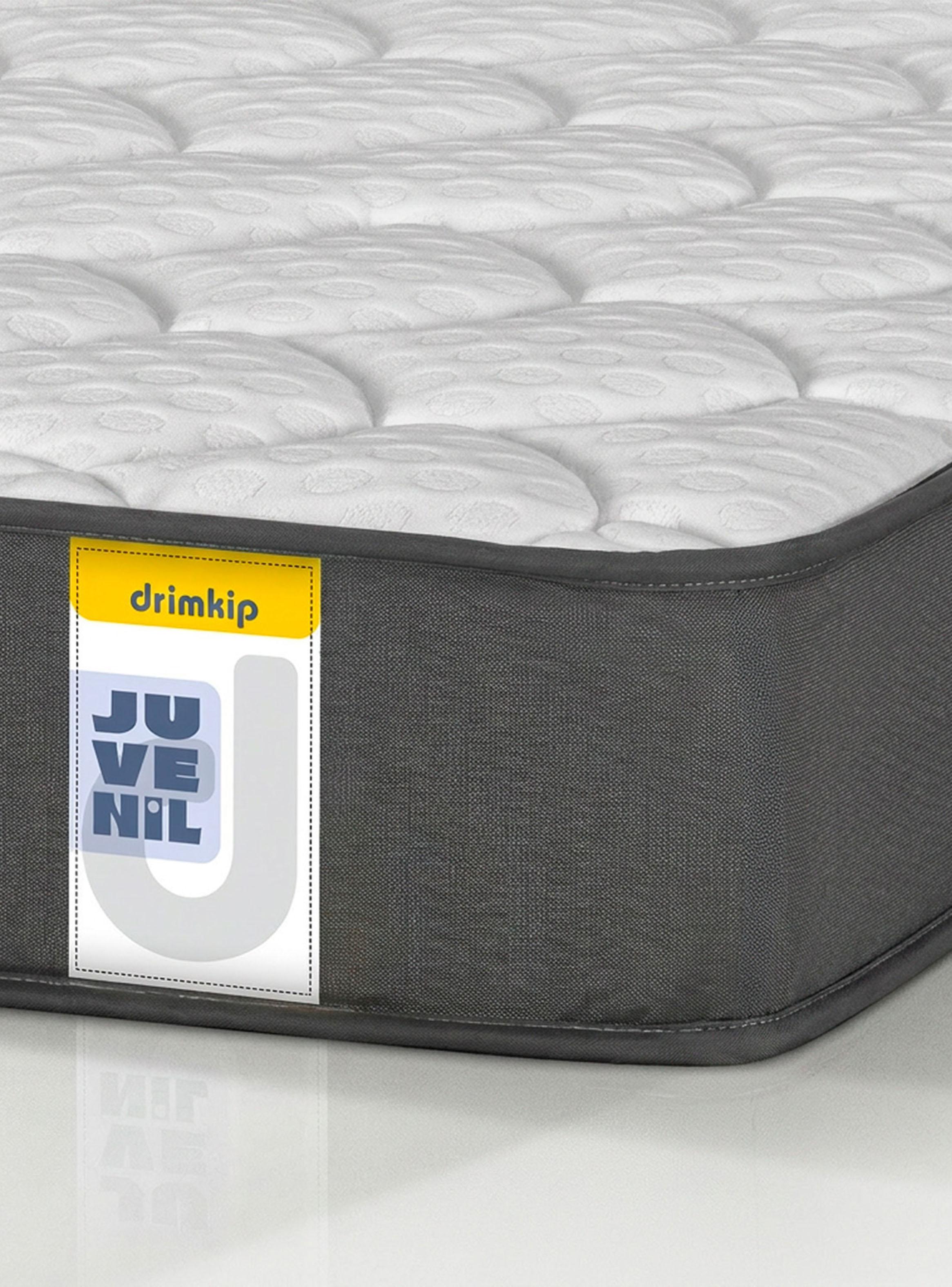 Cama Europea Juvenil 1.5 Plazas Box + Respaldo Royal + Velador Rock-4