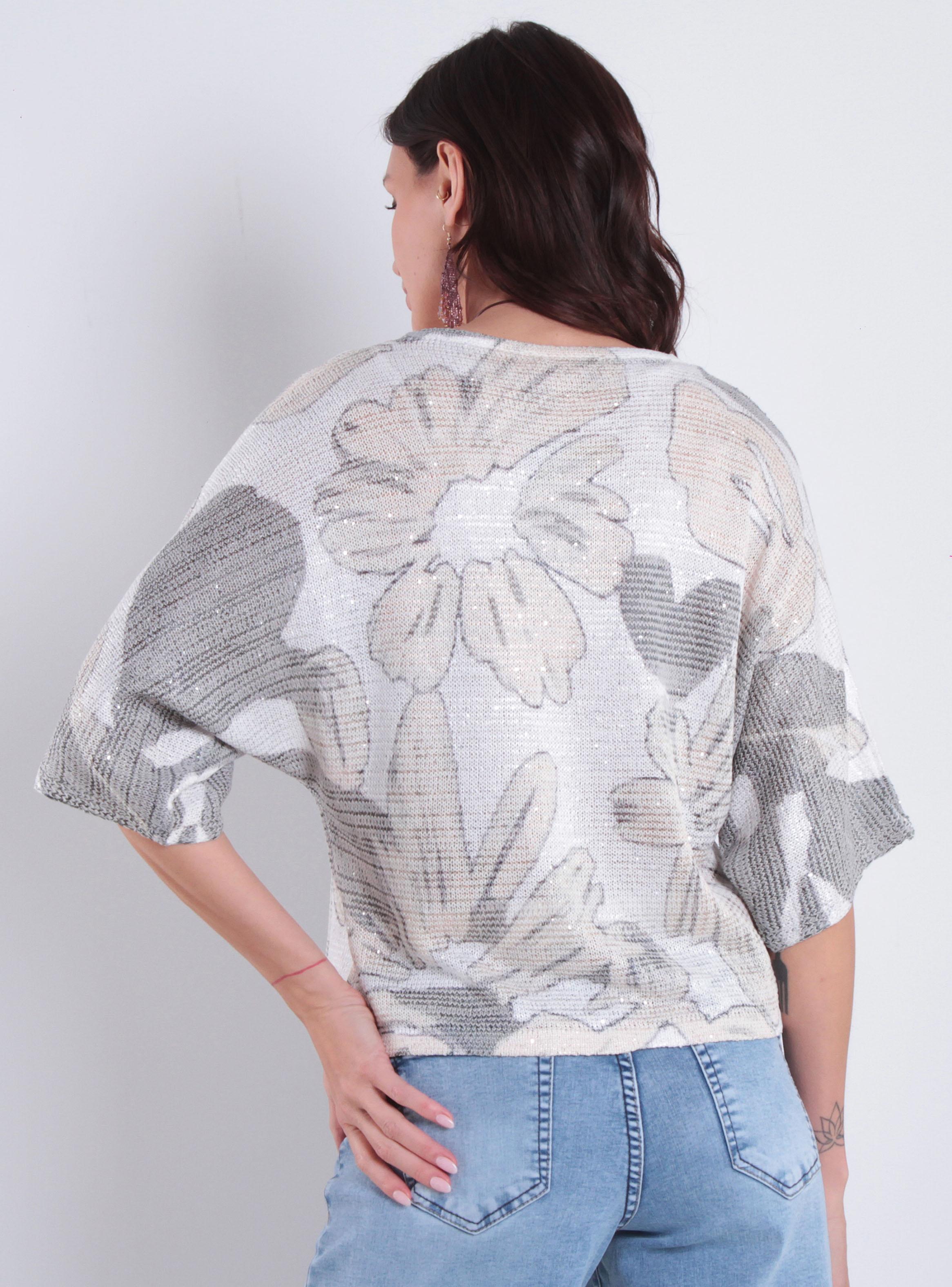 Sweater Sublimado Manga 3/4 Escote Redondo-1