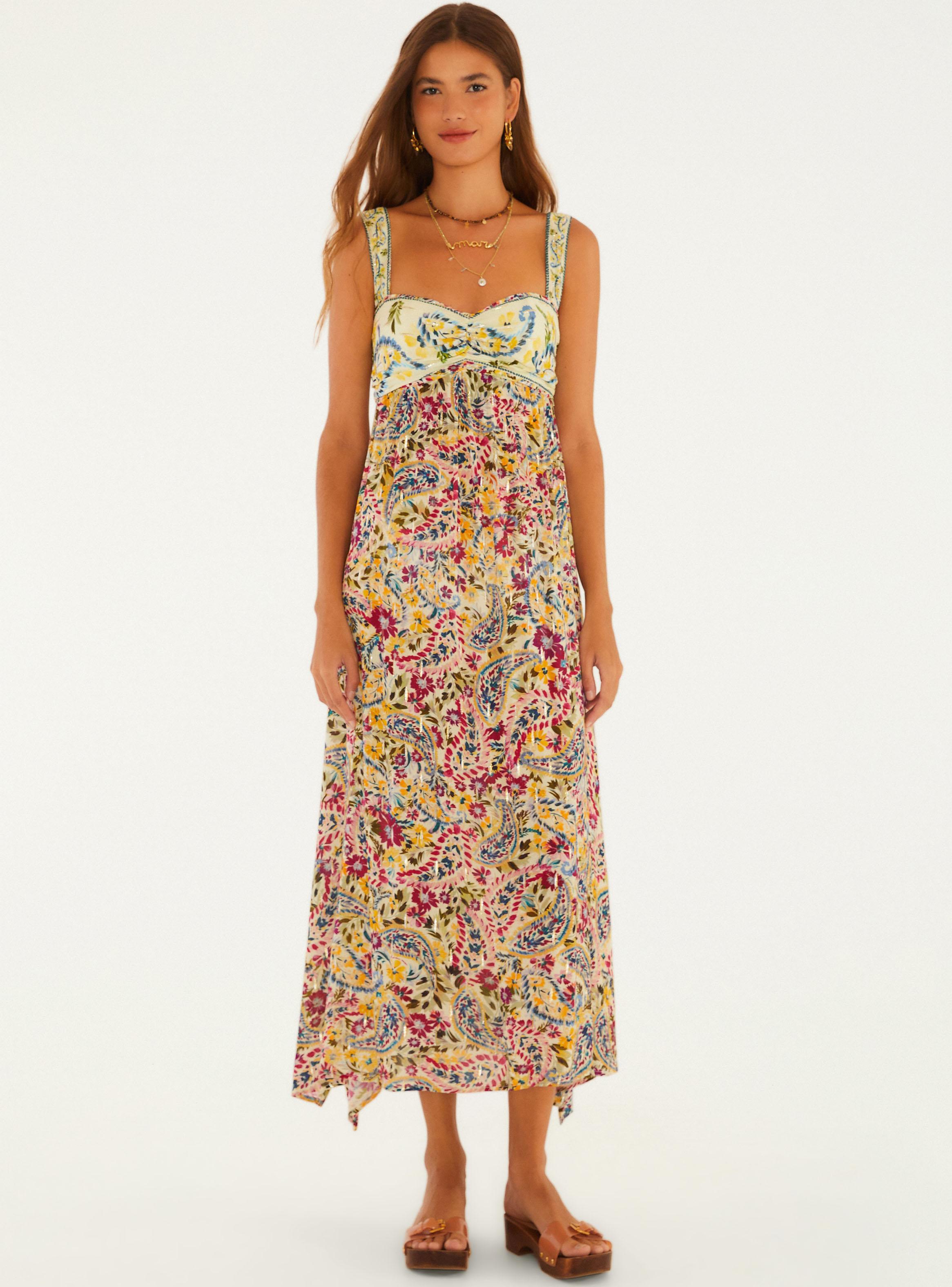 Vestido Midi Estampado Brisa de Flor-0
