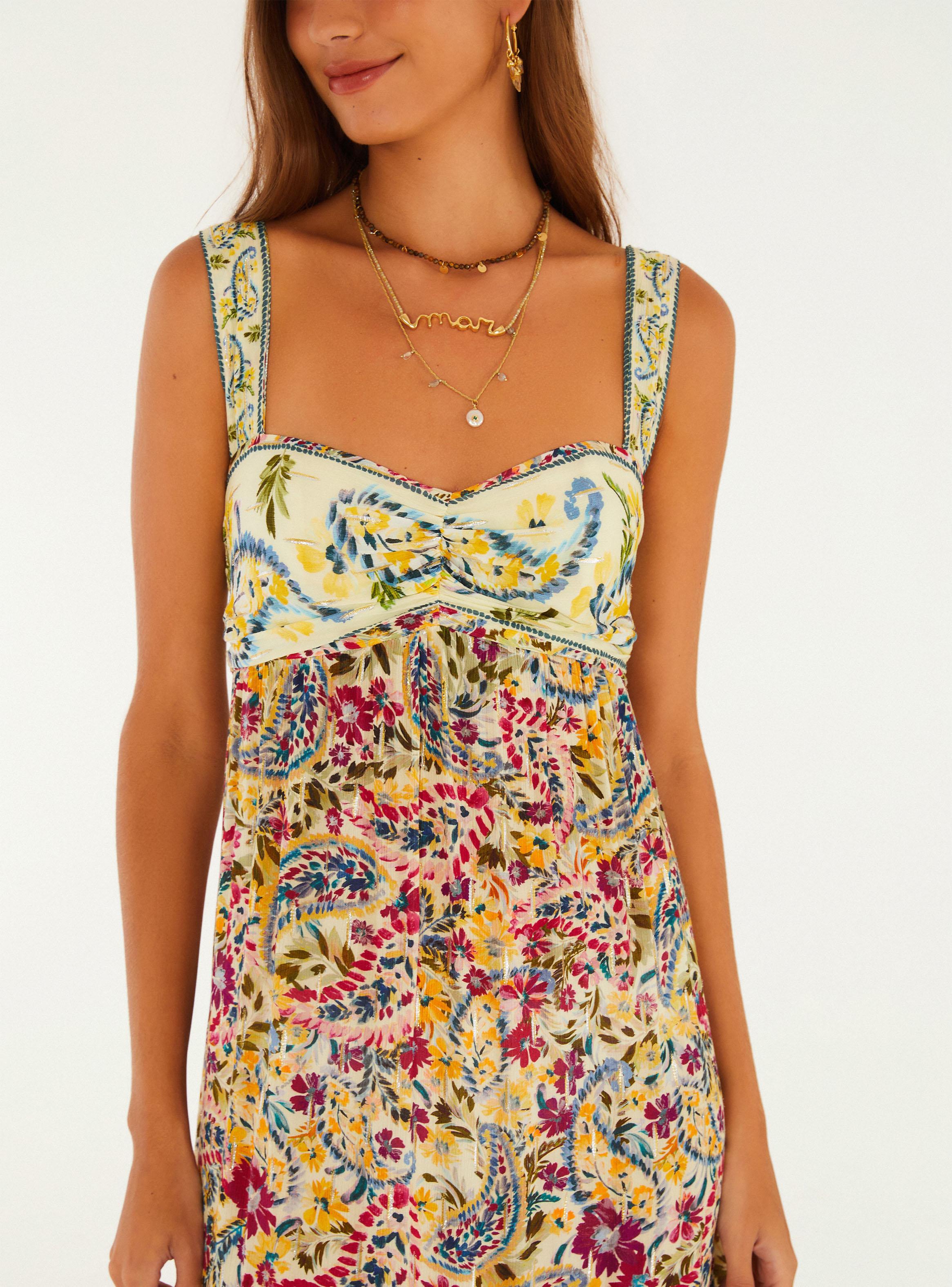 Vestido Midi Estampado Brisa de Flor-2